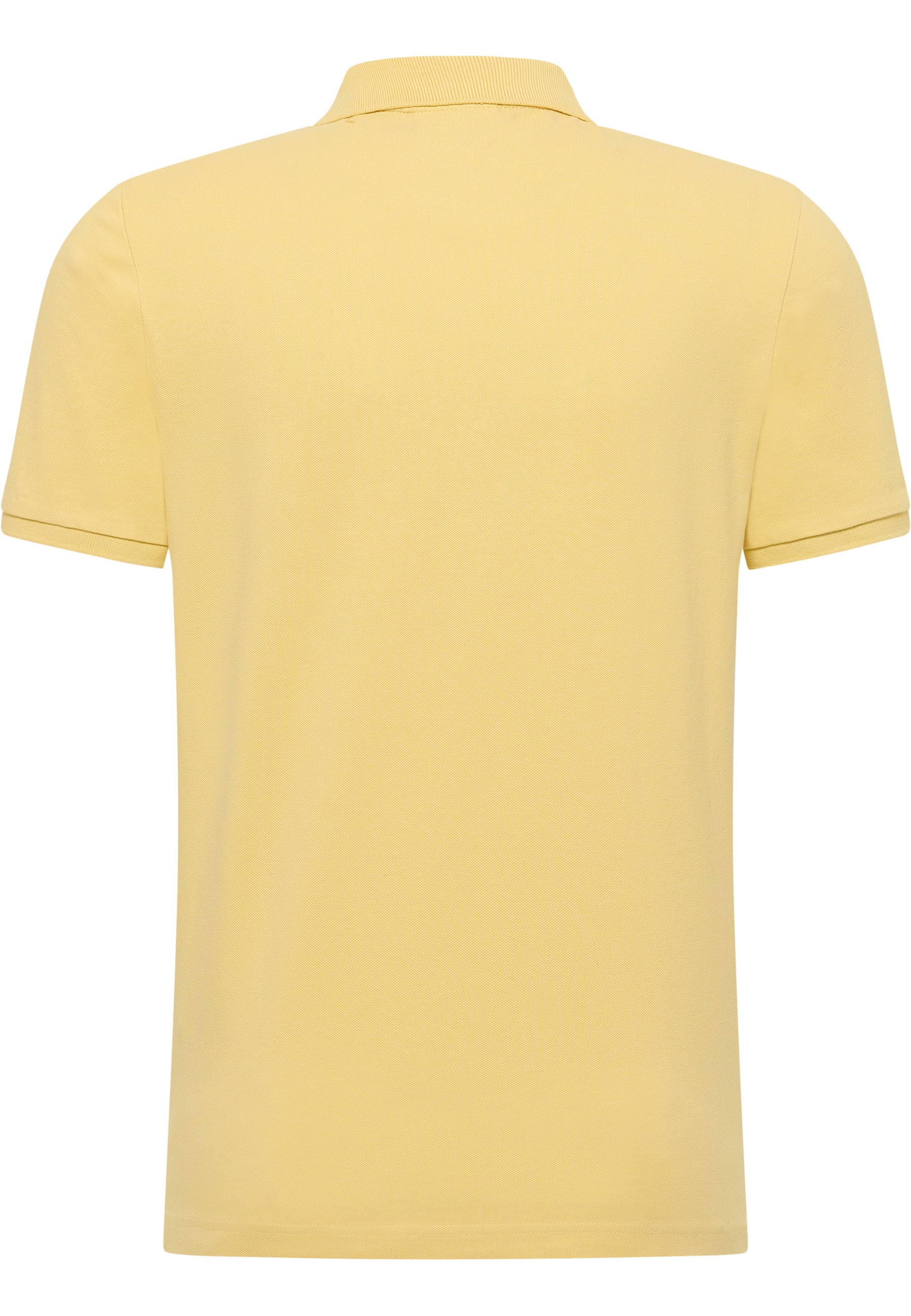 Polo-Shirt, Kurzarm, Gelb, Piqué, Kragen