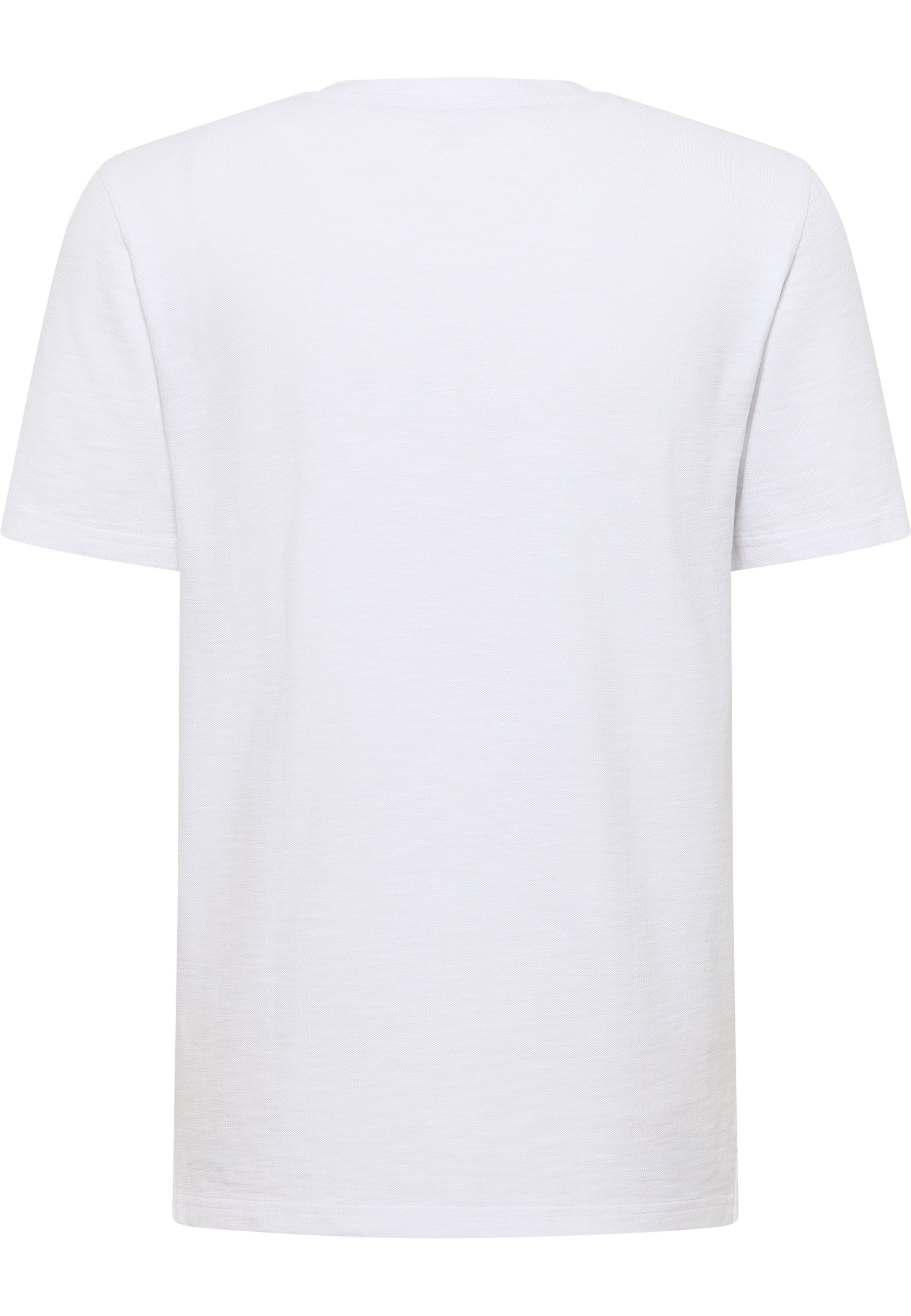 T-Shirt, Kurzarm, Weiß, Rundhals, Baumwolle