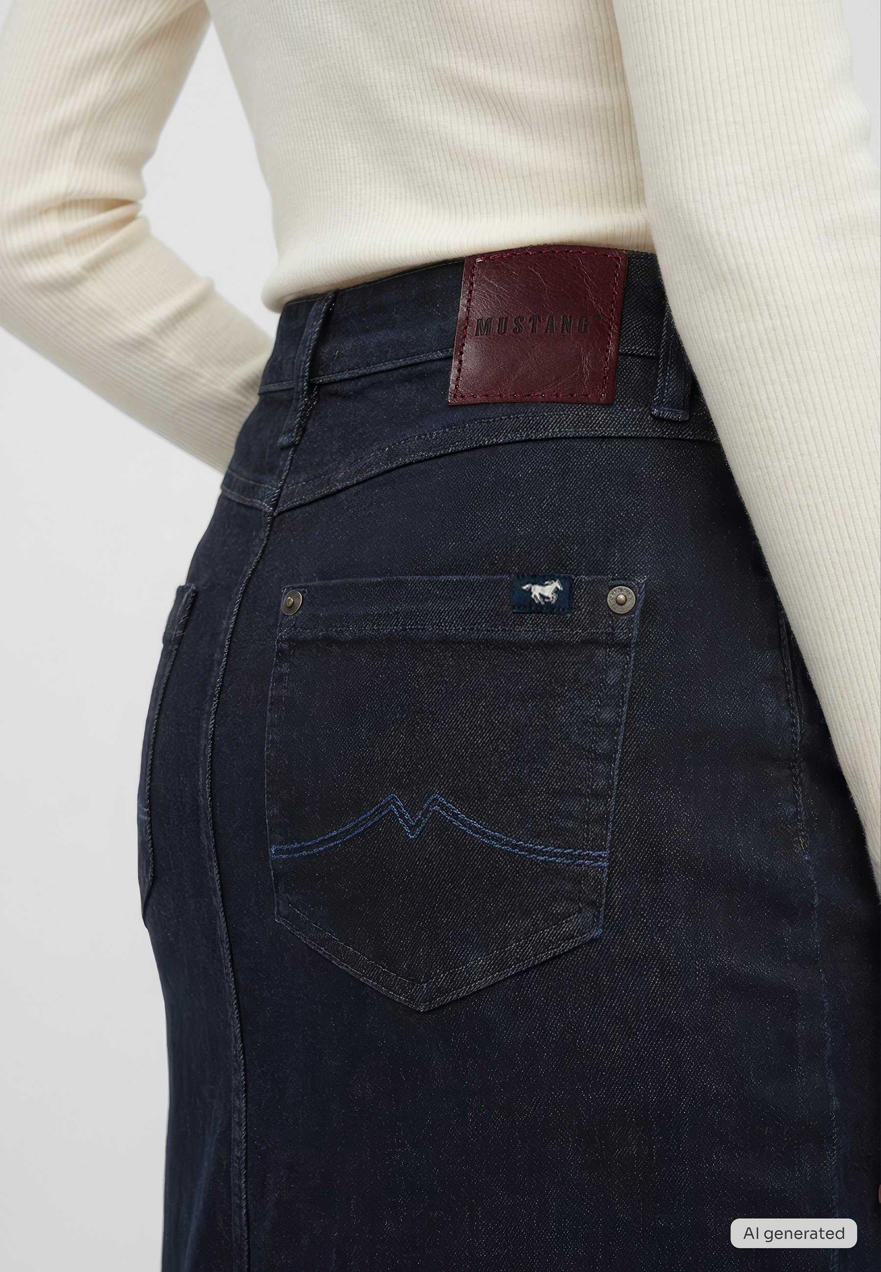 Jeans-Maxirock Style Eureka Denim Skirt