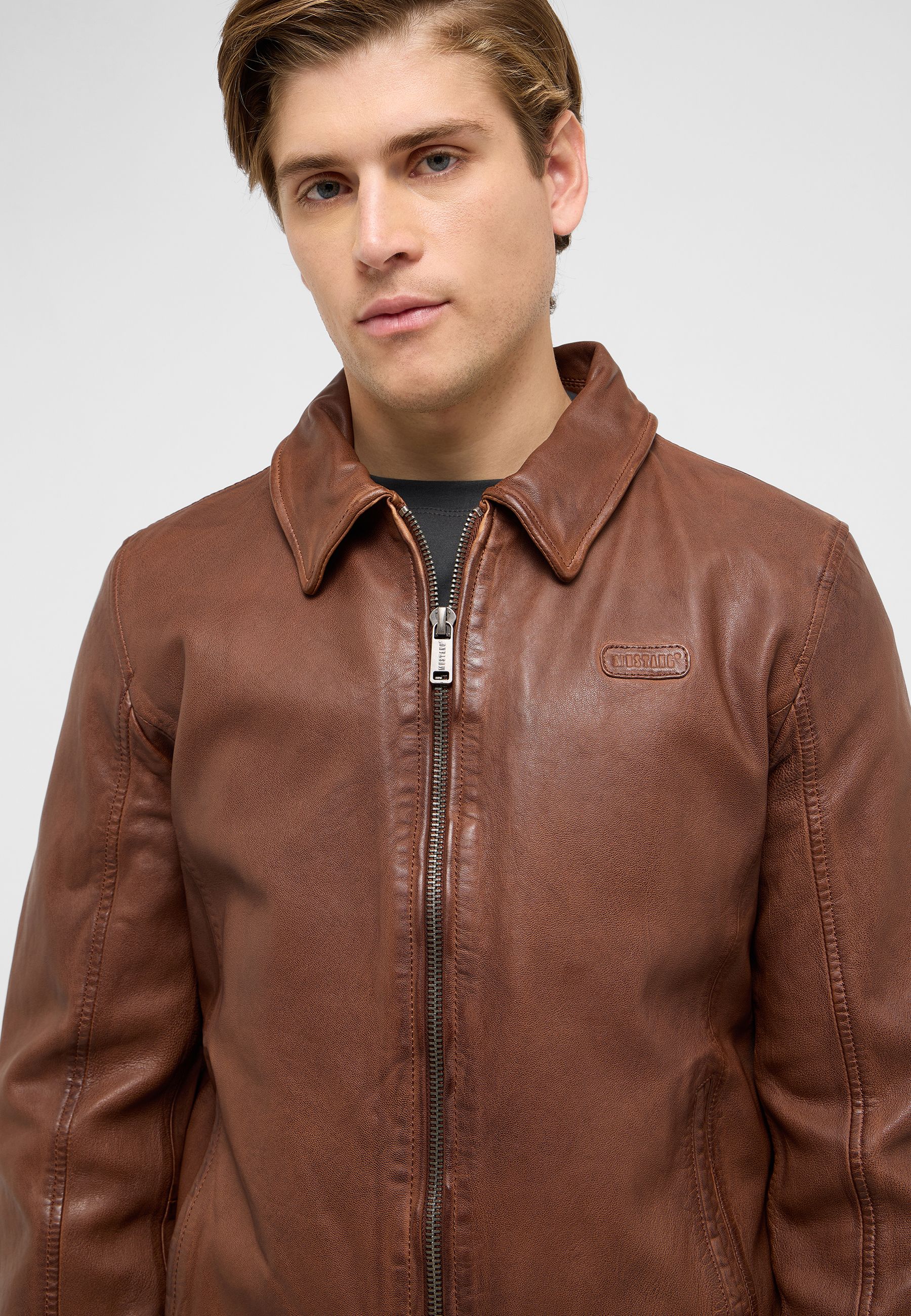 Bekleidung, Mantel, Jacke, Jacke aus Leder, Gesicht