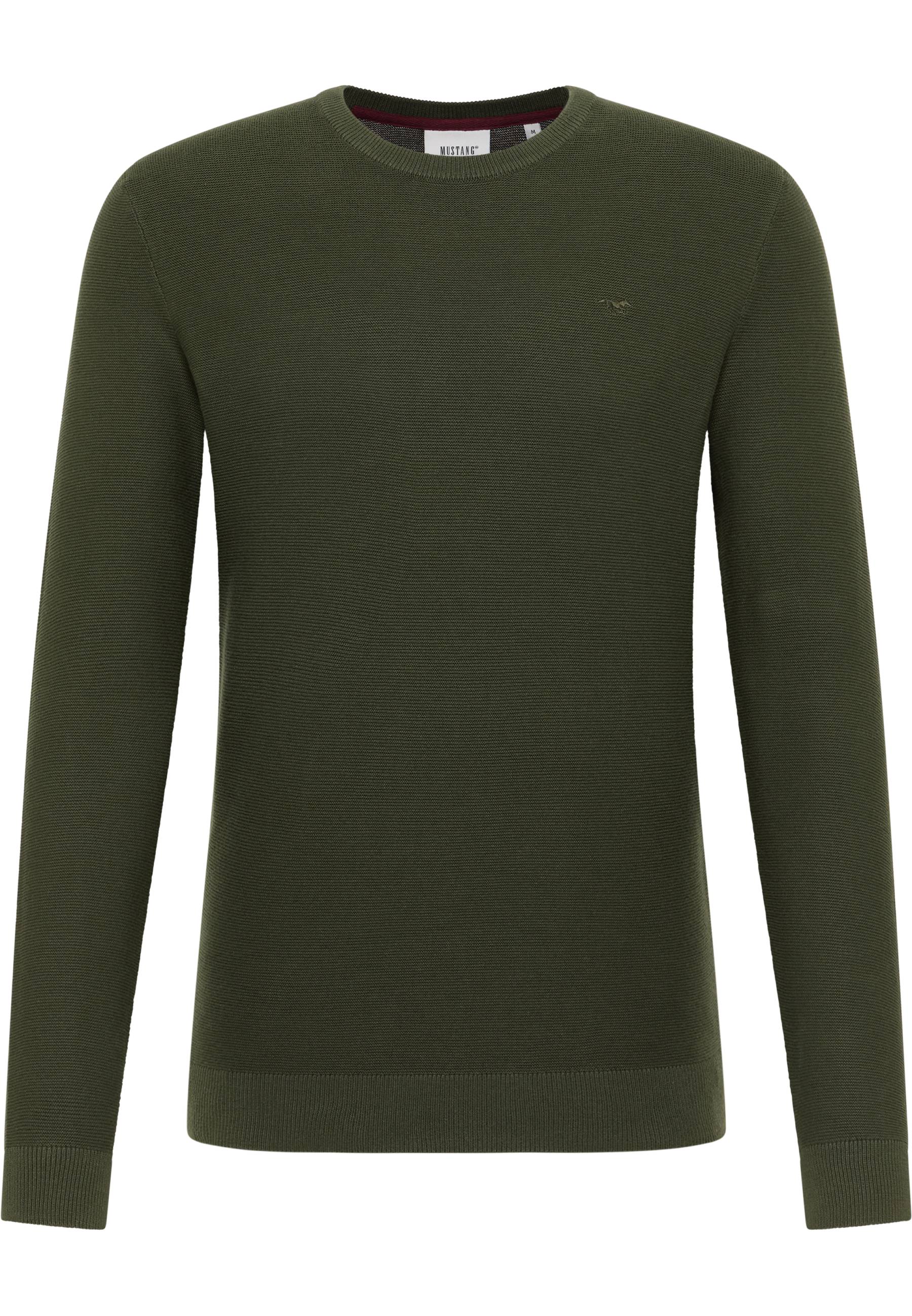 Mustang Herren Langarmpullover Style Elliot, khaki