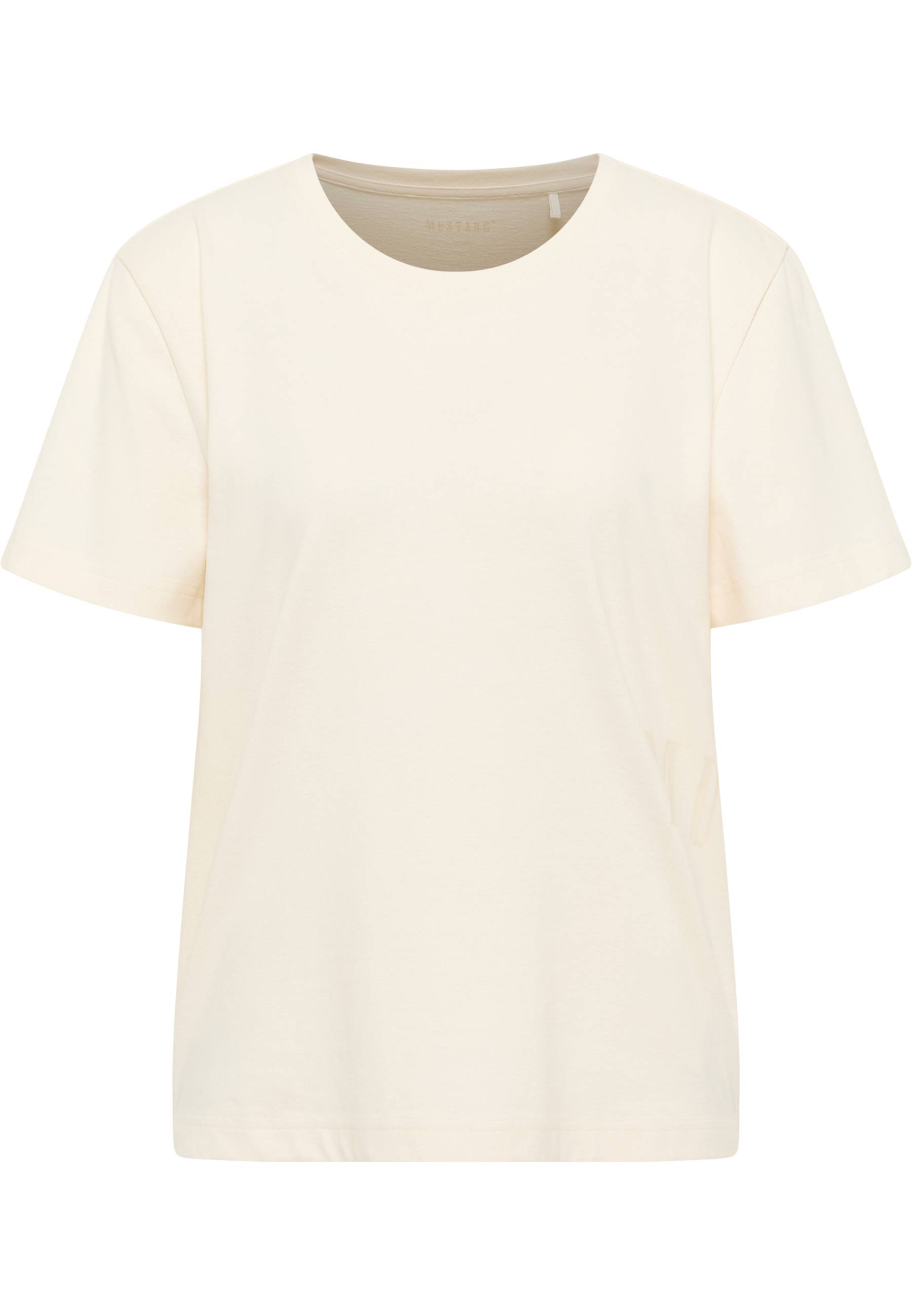 Mustang Damen T-Shirt Style Floris, offwhite