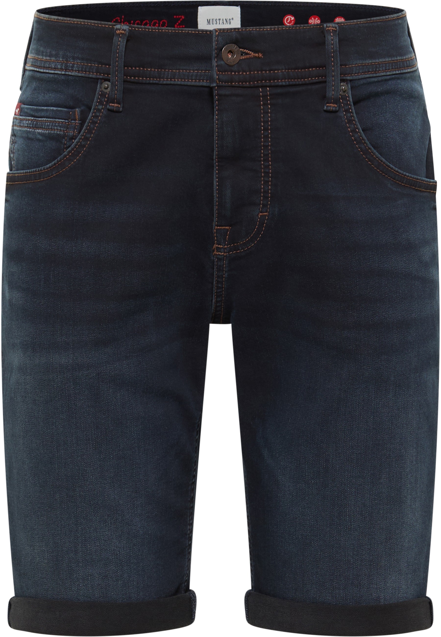 Mustang Herren Jeans-Short Style Chicago Shorts Z, blau sehr dunkel