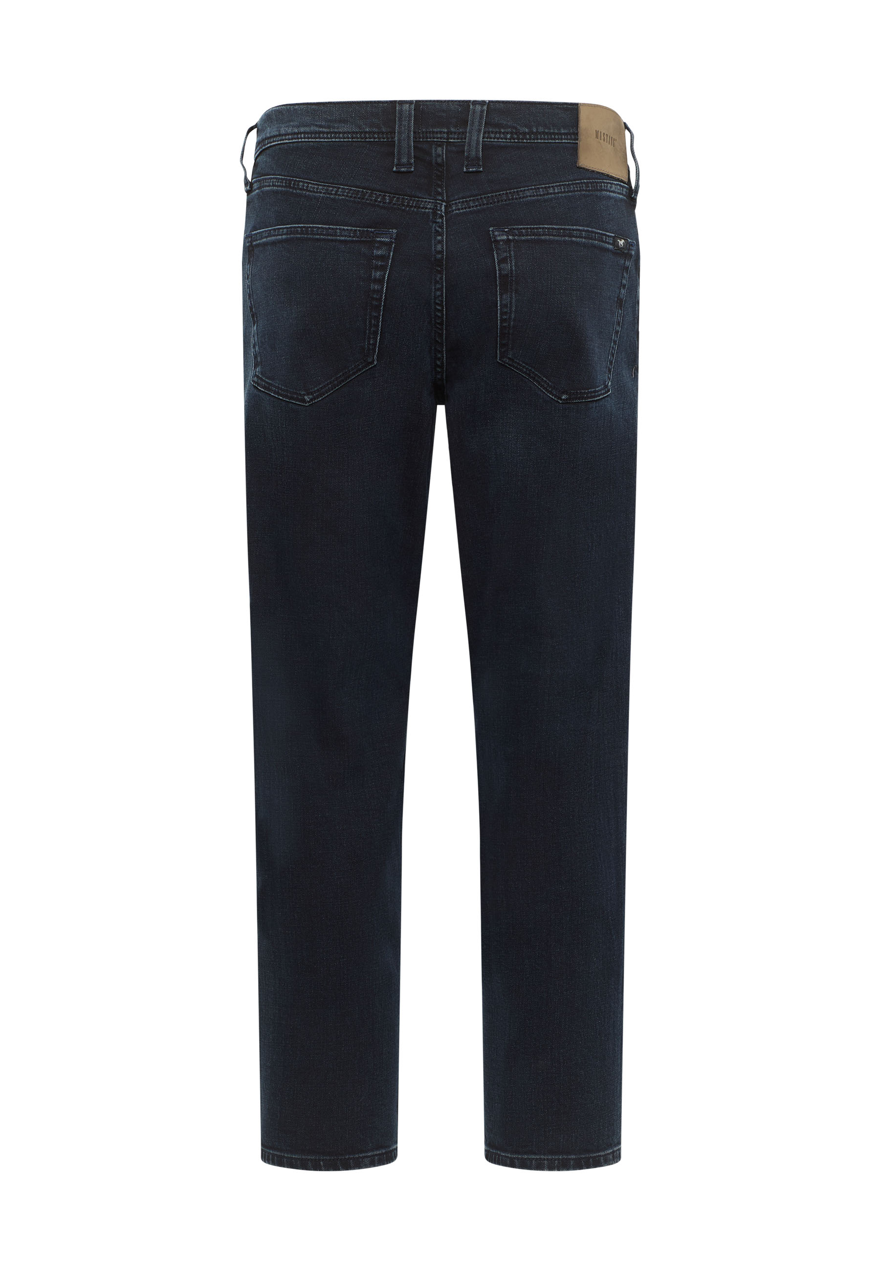 jeans, Denim, Rückansicht, Taschen, dunkle Waschung