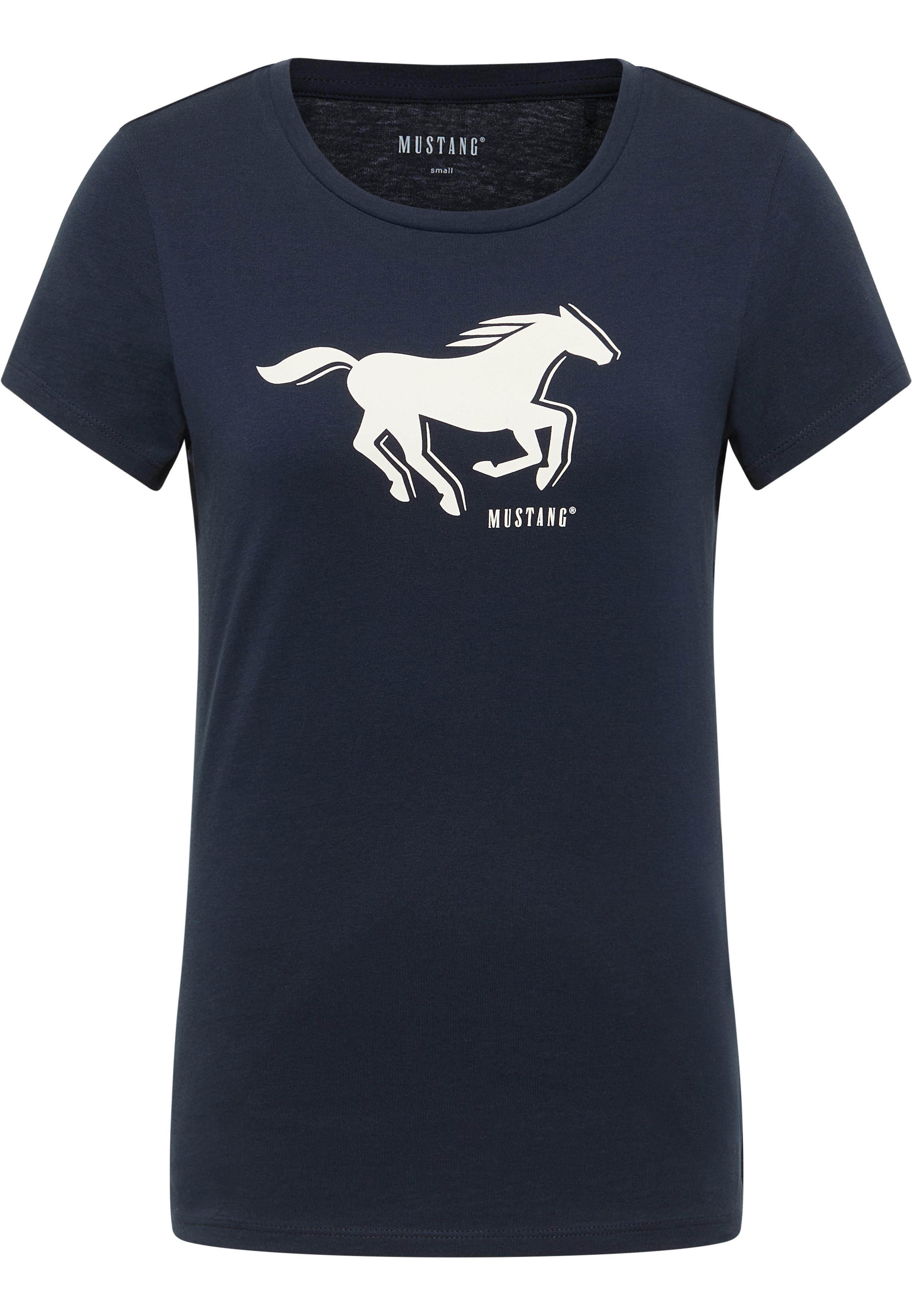 Mustang Damen T-Shirt Style Loa, dunkelblau
