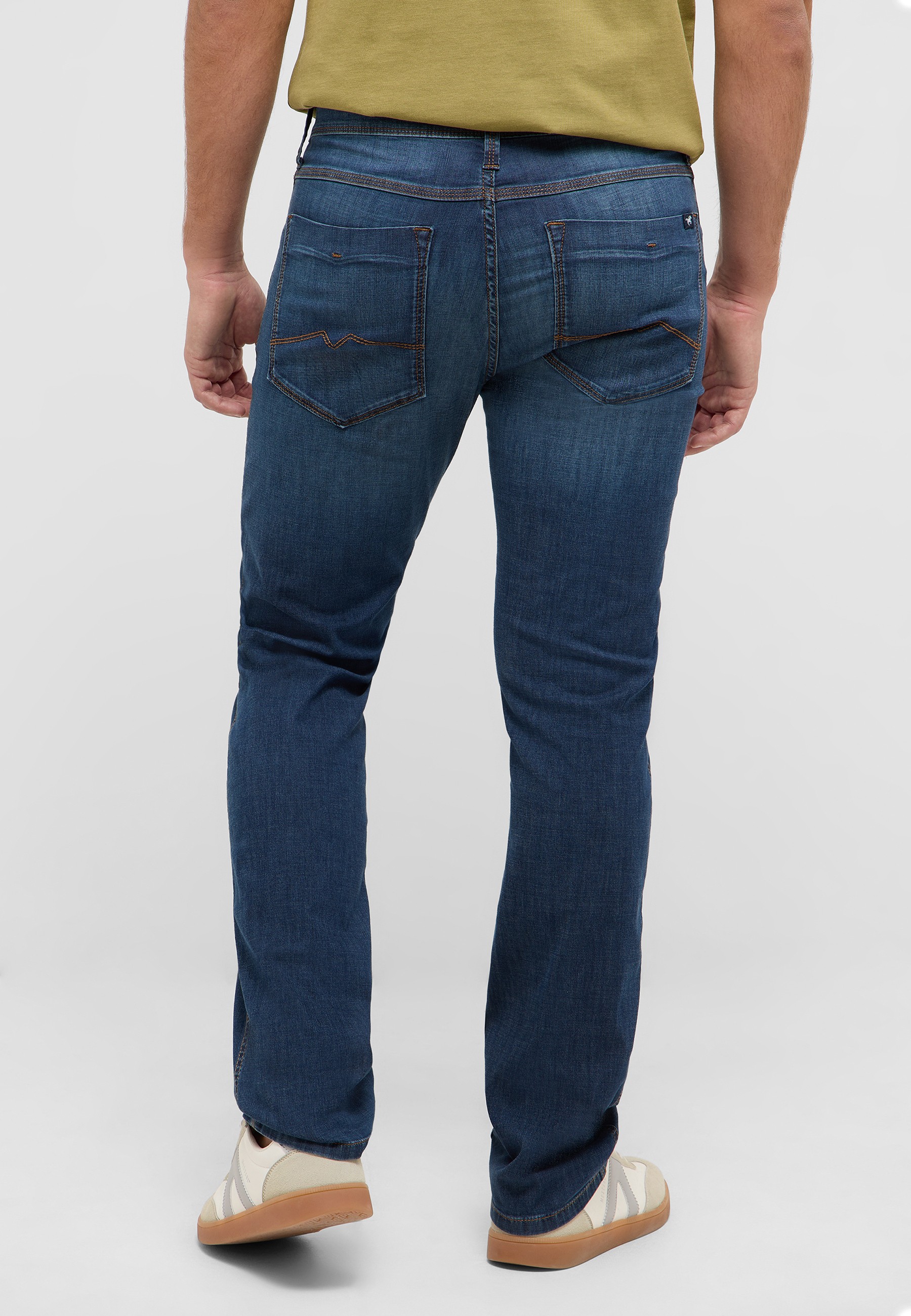 jeans,  denim, back pockets, blue, straight leg