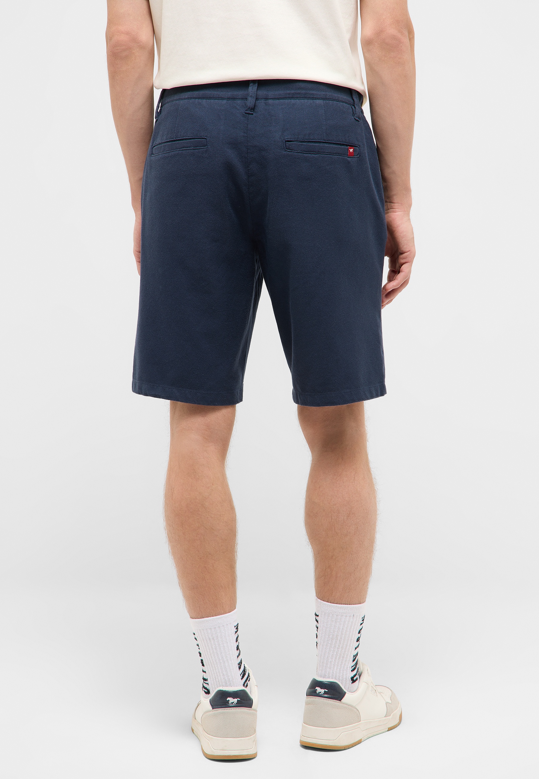 Hose, Shorts, Chinos, Navy, Rückseite mit Taschen