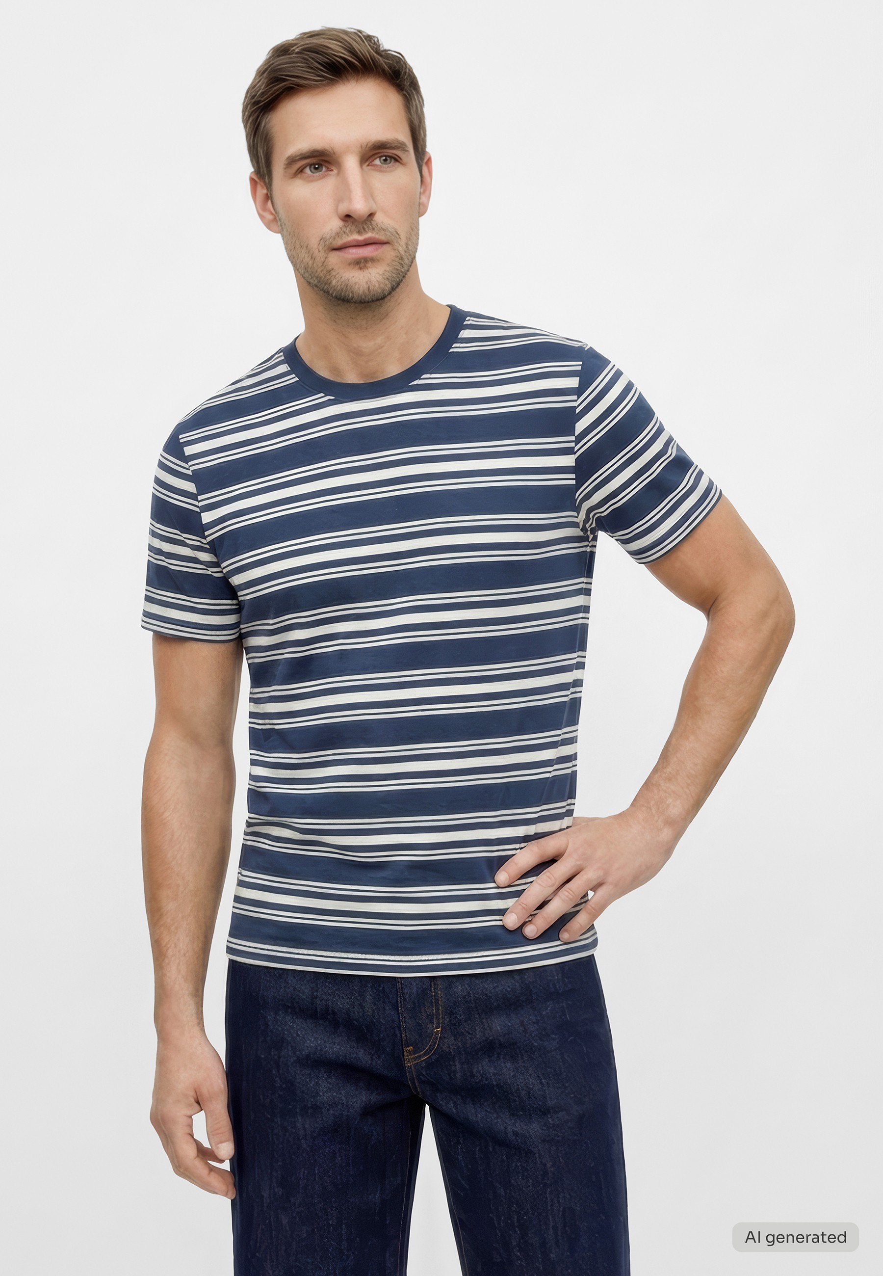 T-Shirt, Streifen, Kurzarm, Baumart?