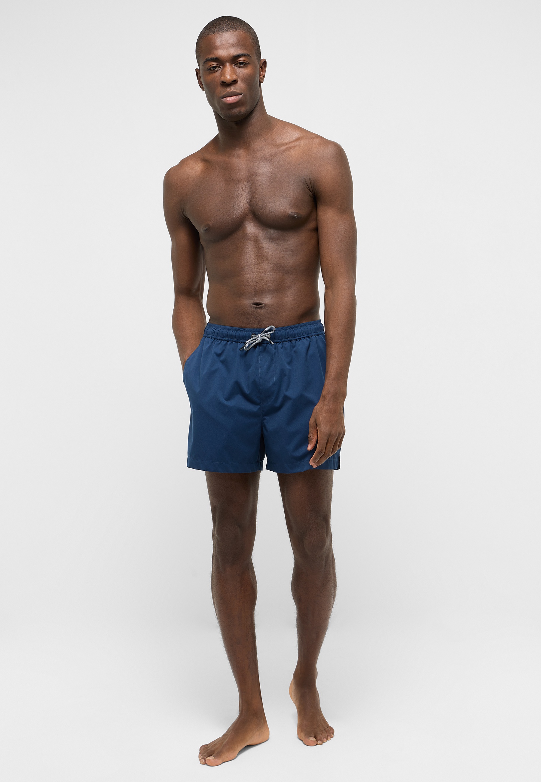 Badeshorts, Shorts, Navy, Kordelzug, Beinlang?