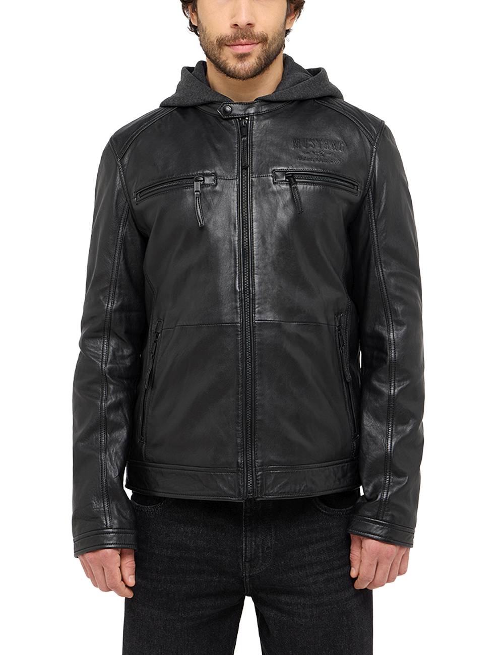 Bekleidung, Mantel, Jacke, Jacke aus Leder