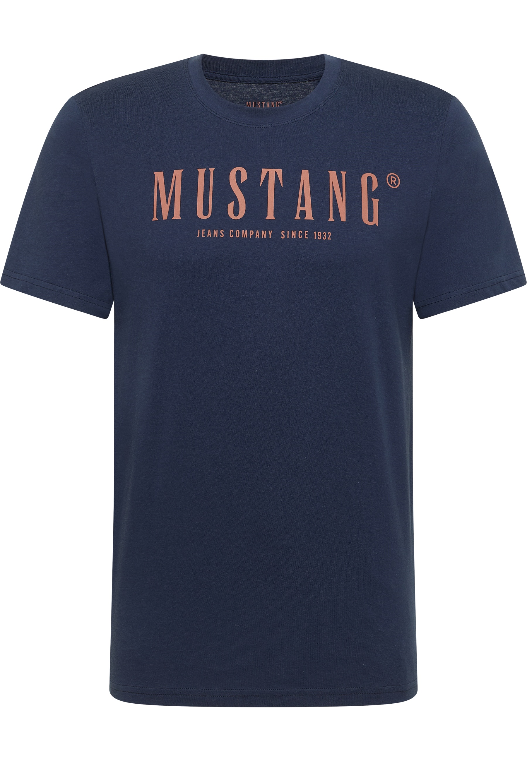 t-shirt, baumwolle, marine, logo, kurzarm