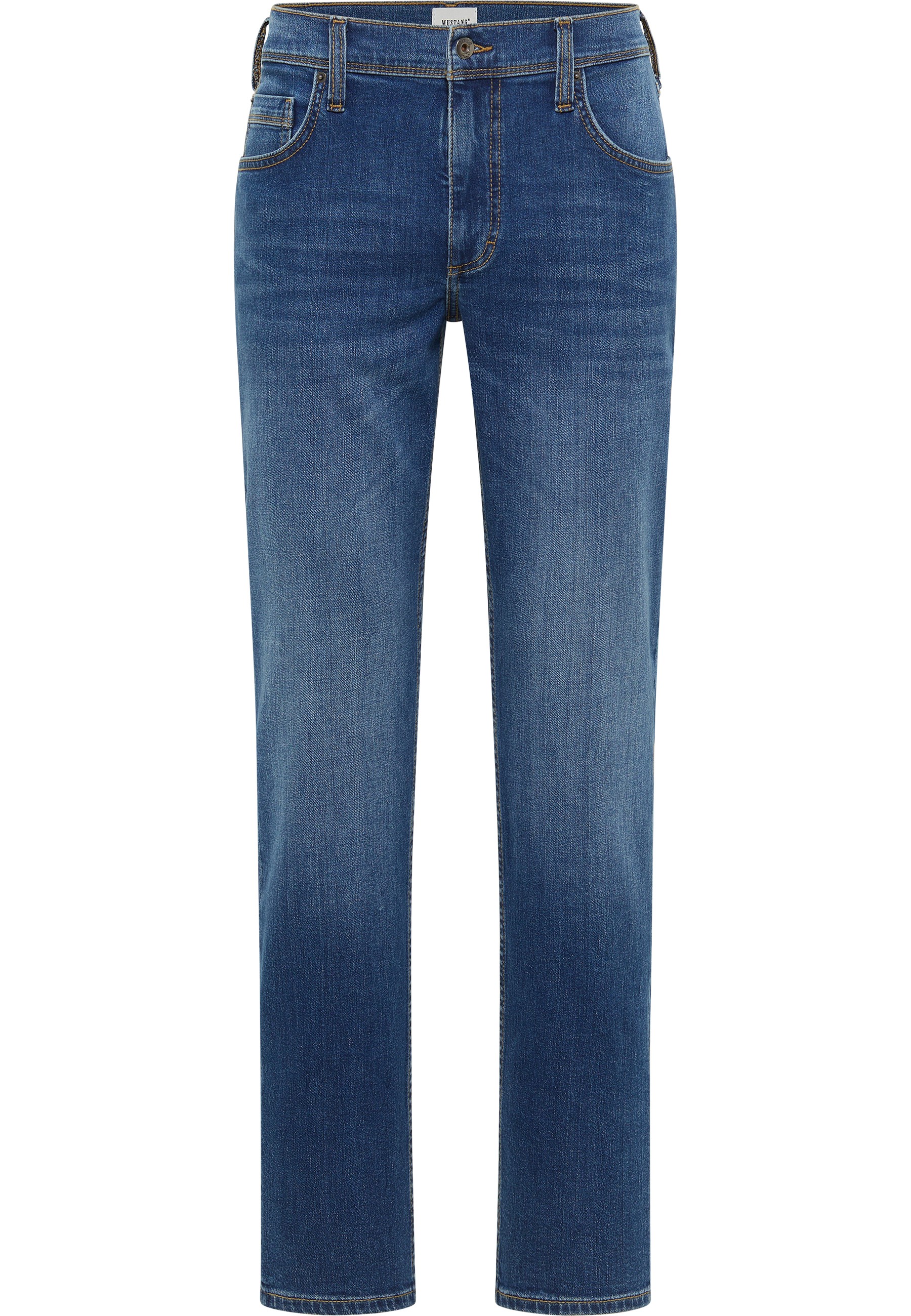 Mustang Herren Jeans Style Washington Straight, blau mittel