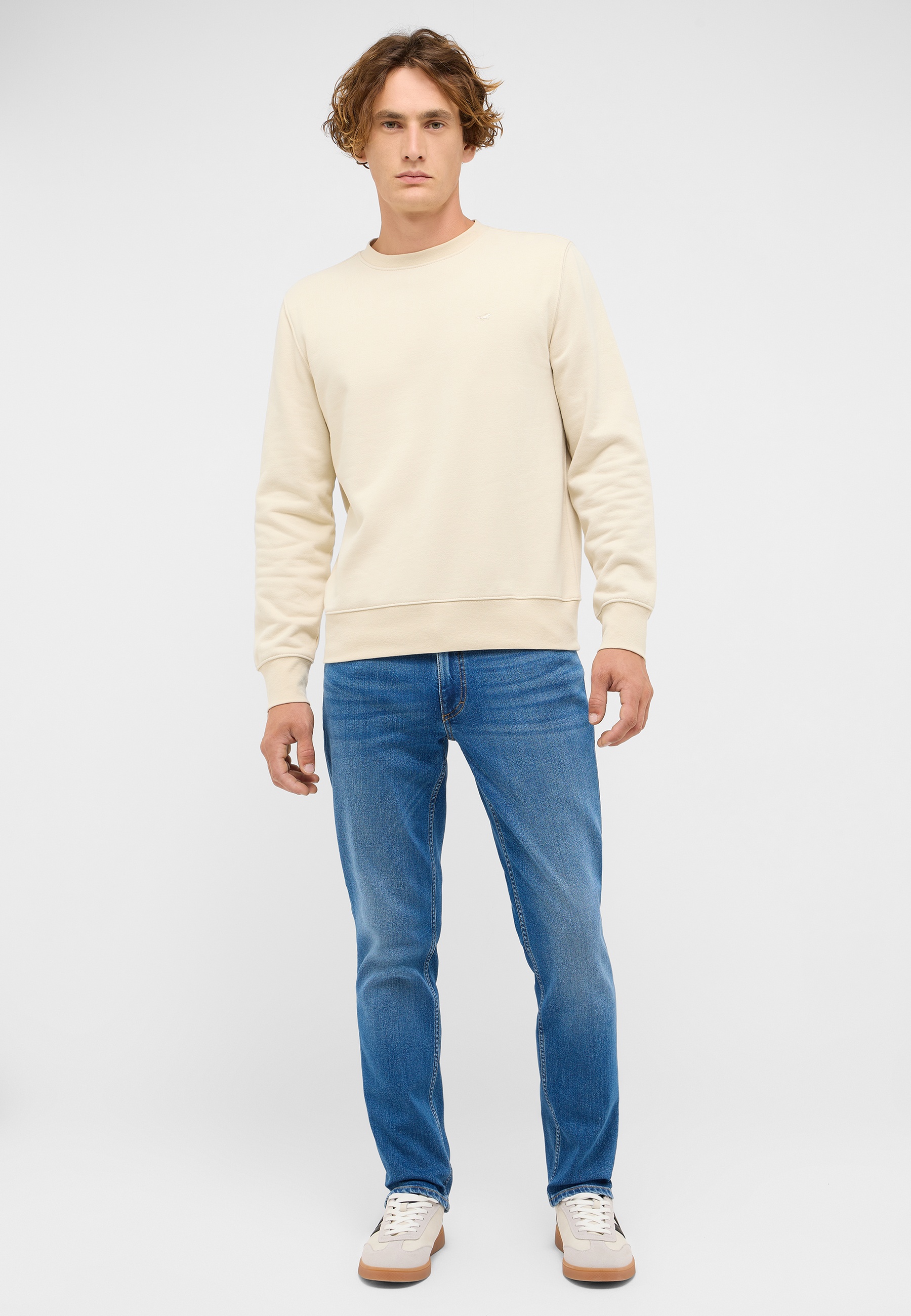 Langarm, Hosen, Pullover, Person, Jeans