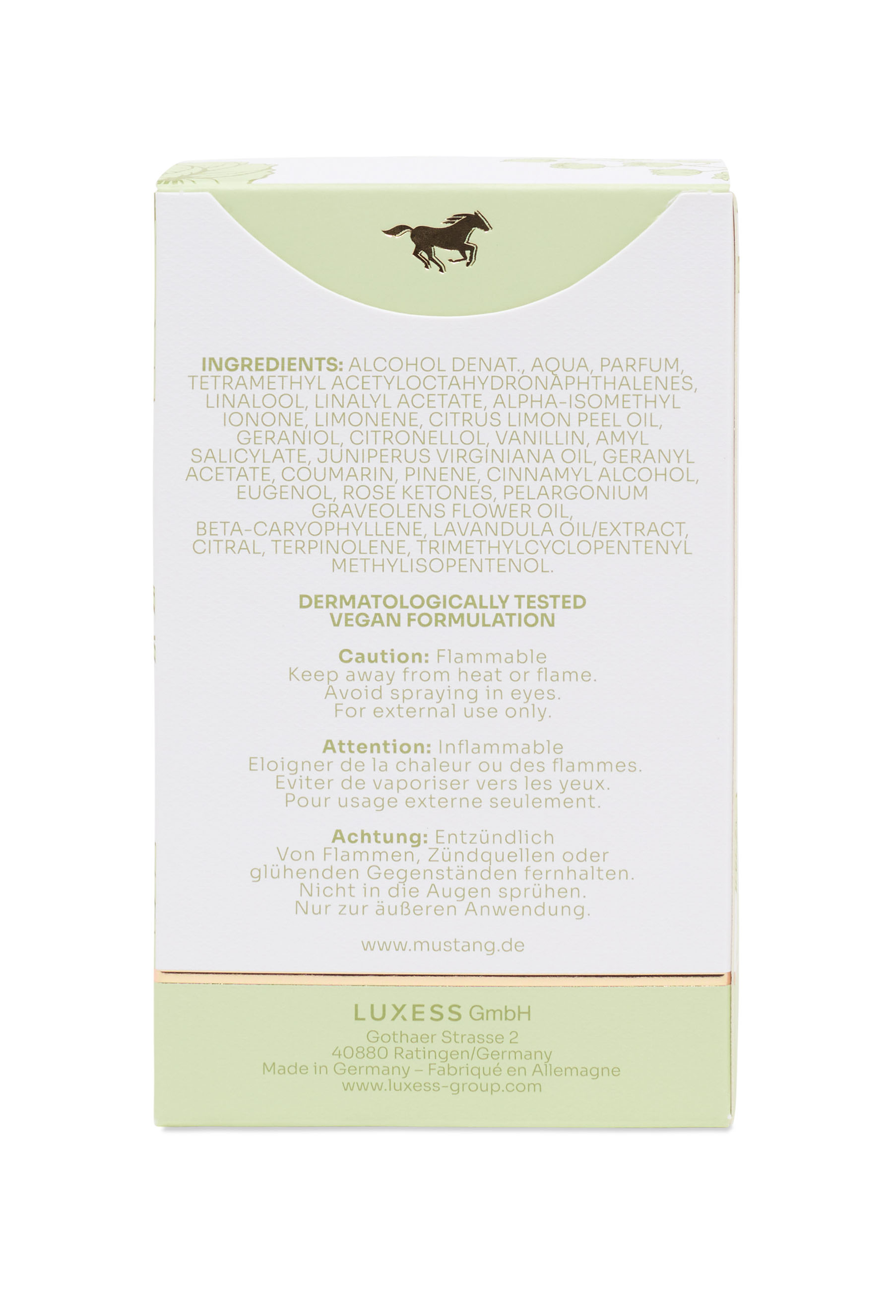 vegan formulation, dermatologisch getestet, parfüm, Alkohol Denat., Augenreizung Risiko