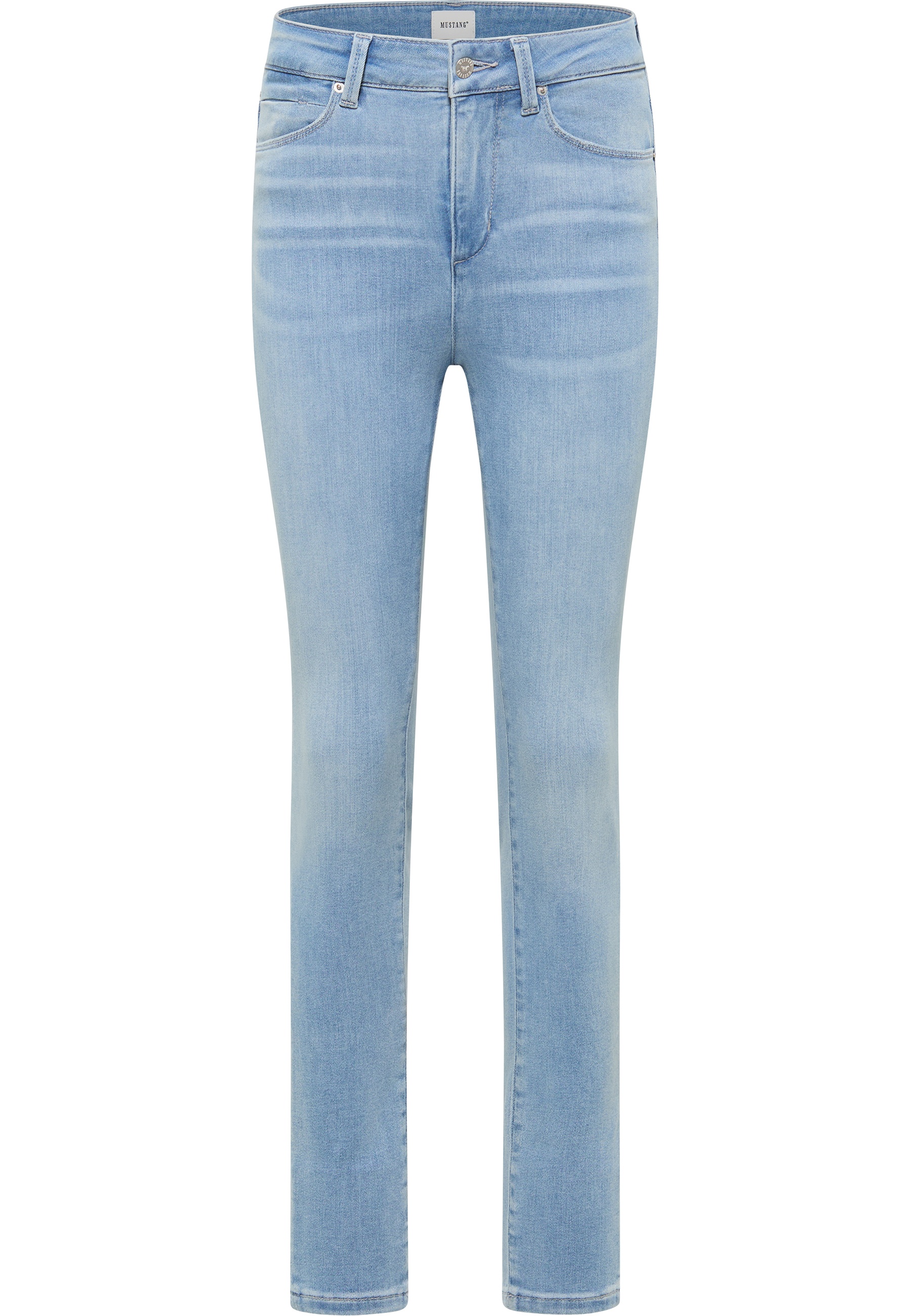 Mustang Damen Jeans Style Georgia Super Skinny, blau hell