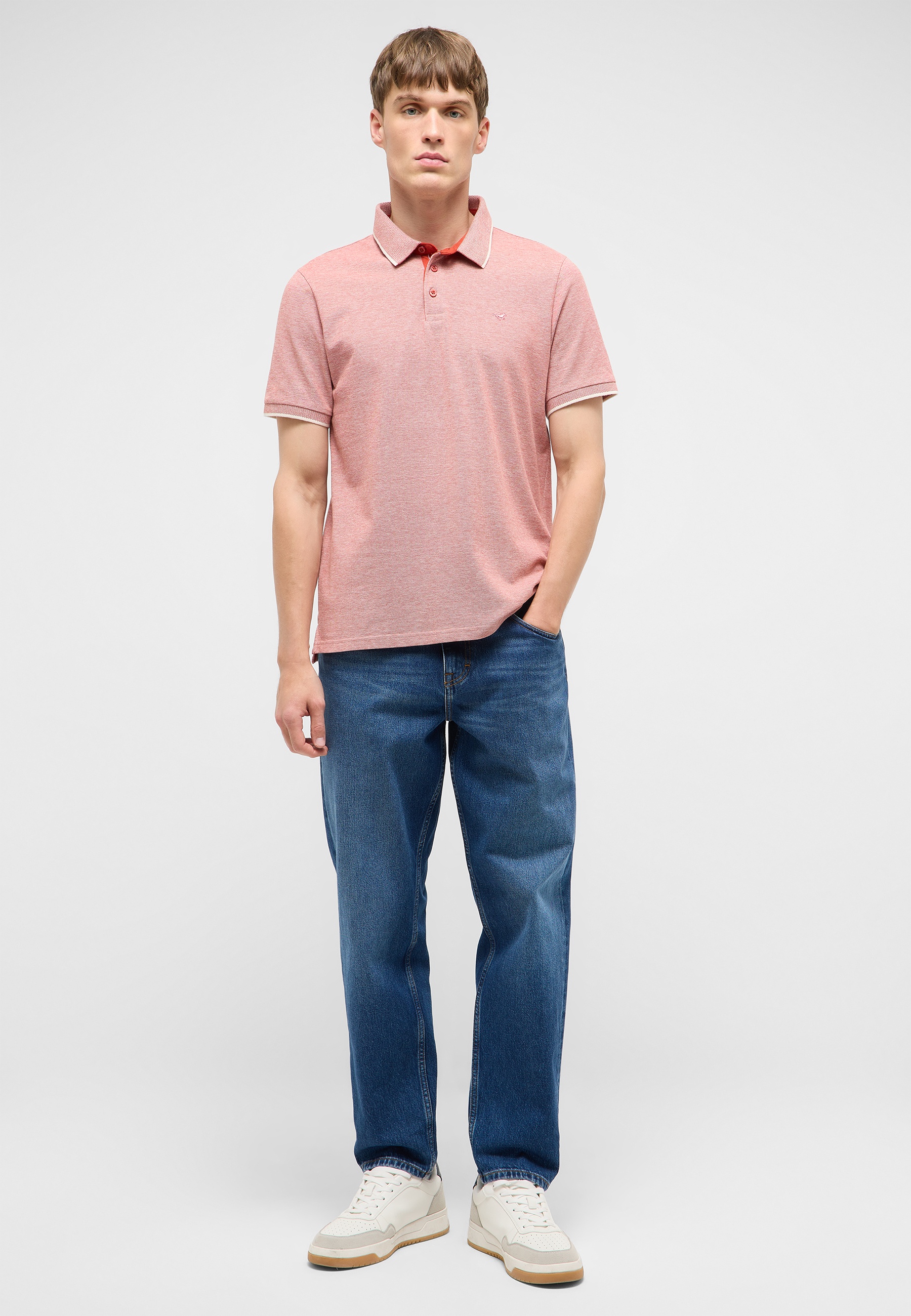 polohemd, kurzarm, pink, strickpolo,  casual
