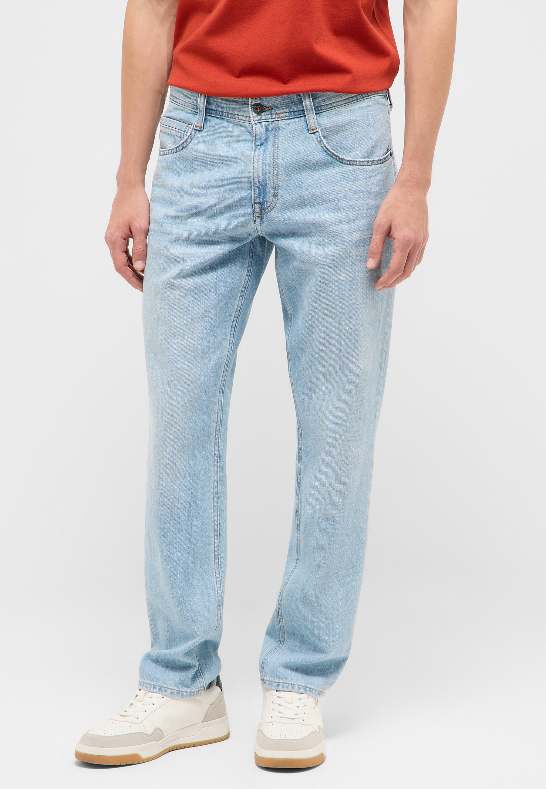 Jeans, Light wash, Straight leg, Denim, Hose