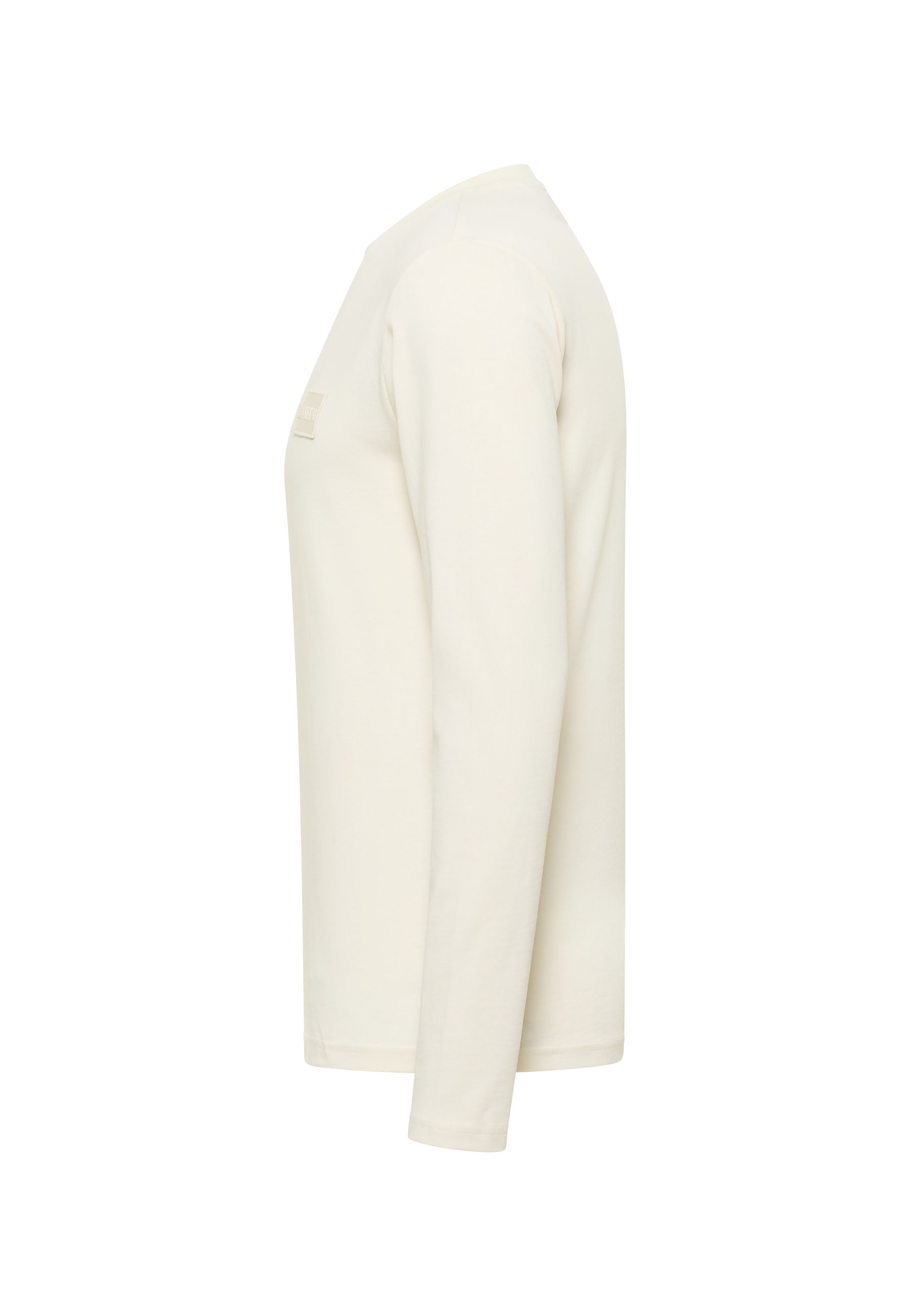 langsam, creme, knit, crewneck, plain