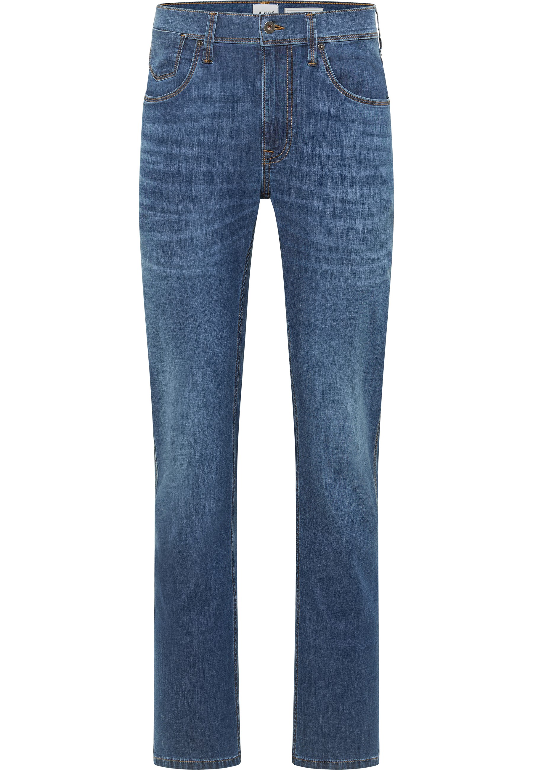 Jeans, Blau, Denim, Straight-leg, Fünf-Taschen