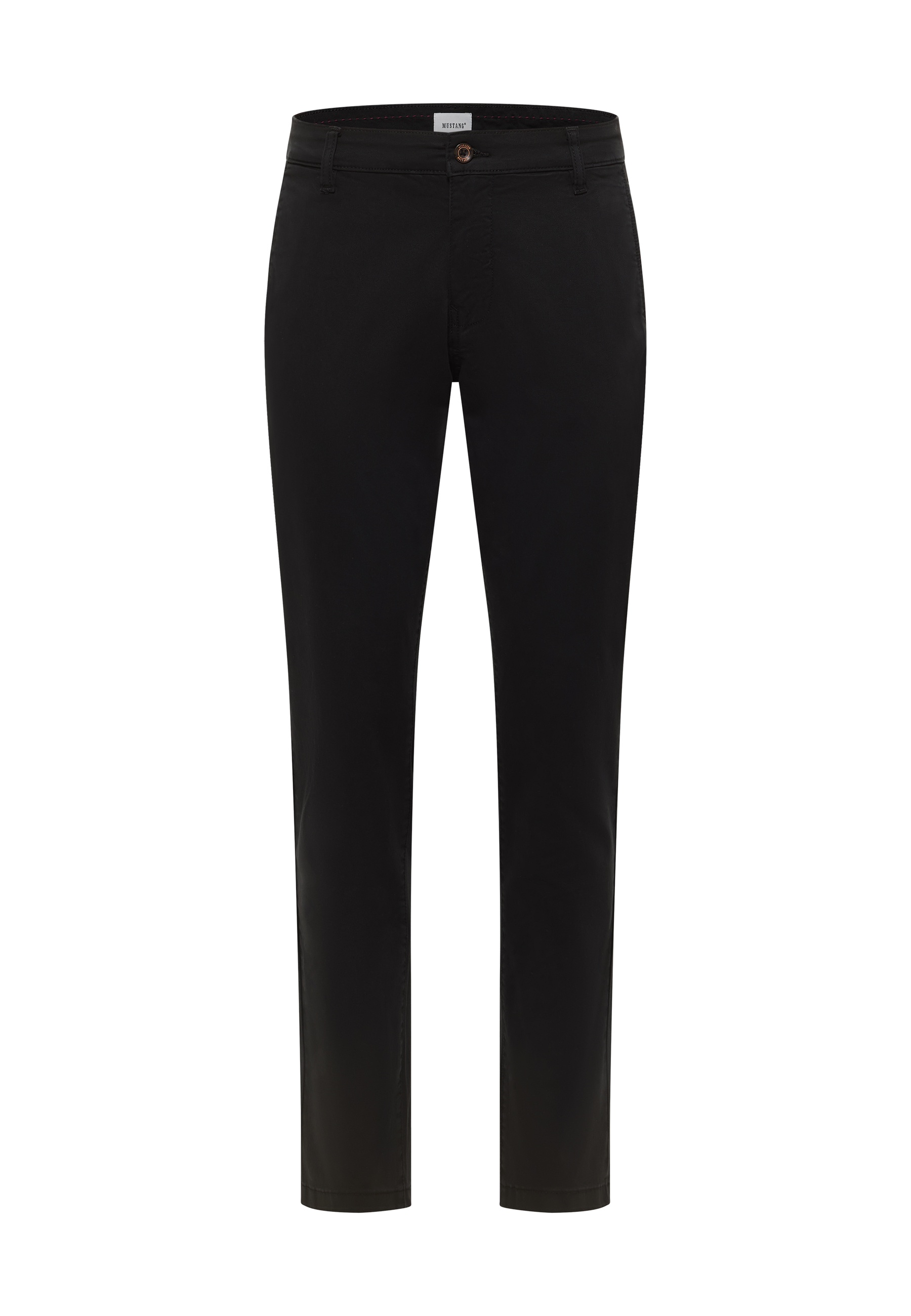 hose, chino, schwarz, unifarben, waistband