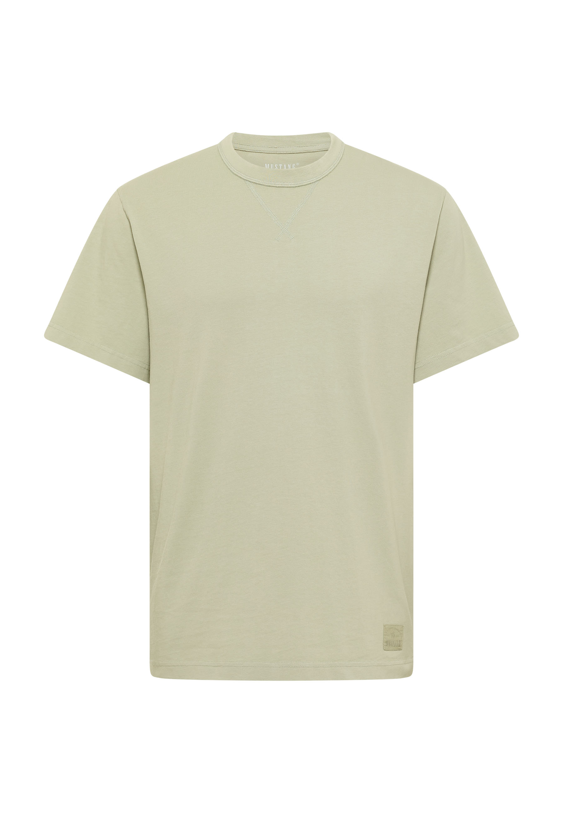 T-Shirt, Beige, Kurzarm, Rundhals, leichtes Material