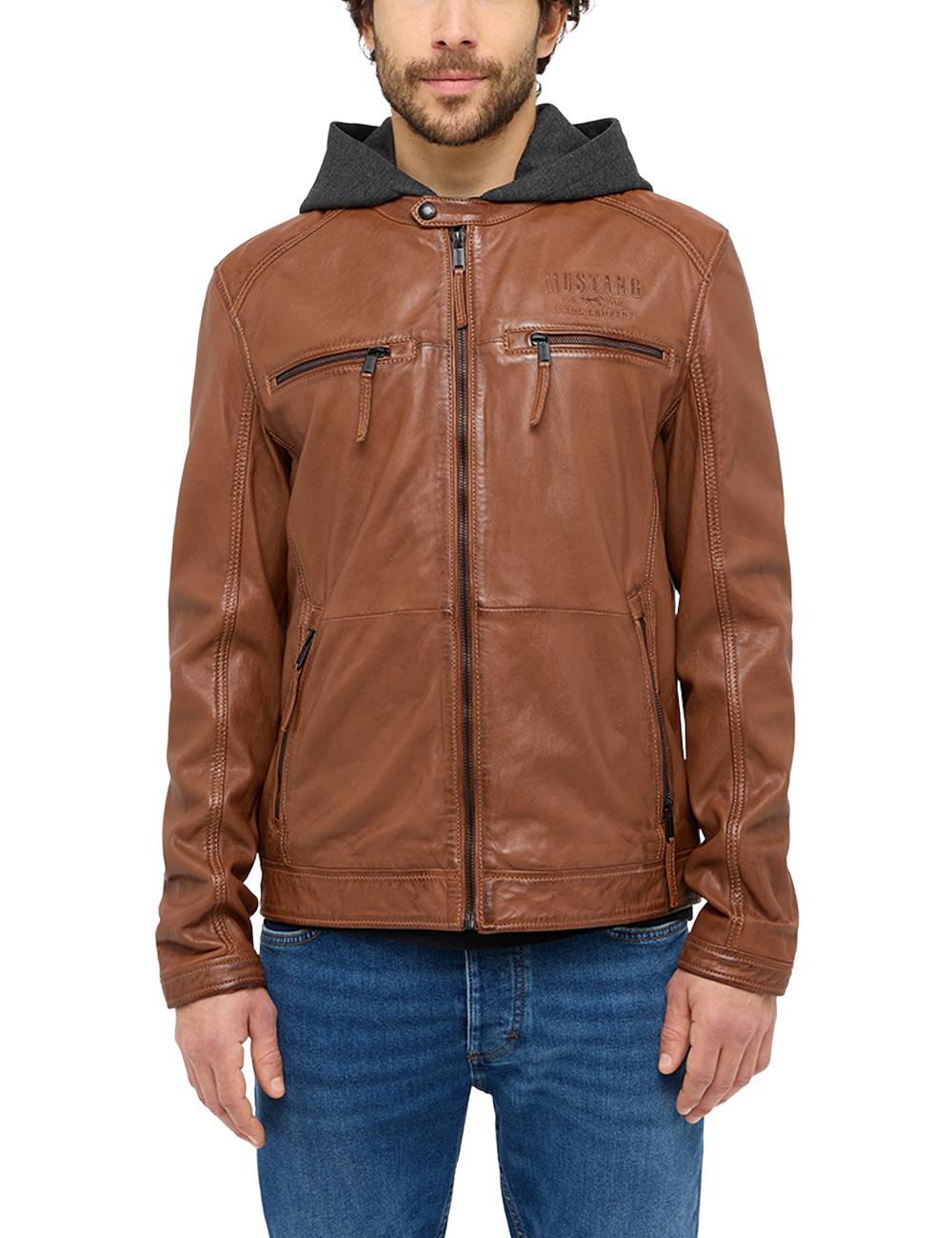 Bekleidung, Mantel, Jacke, Jacke aus Leder