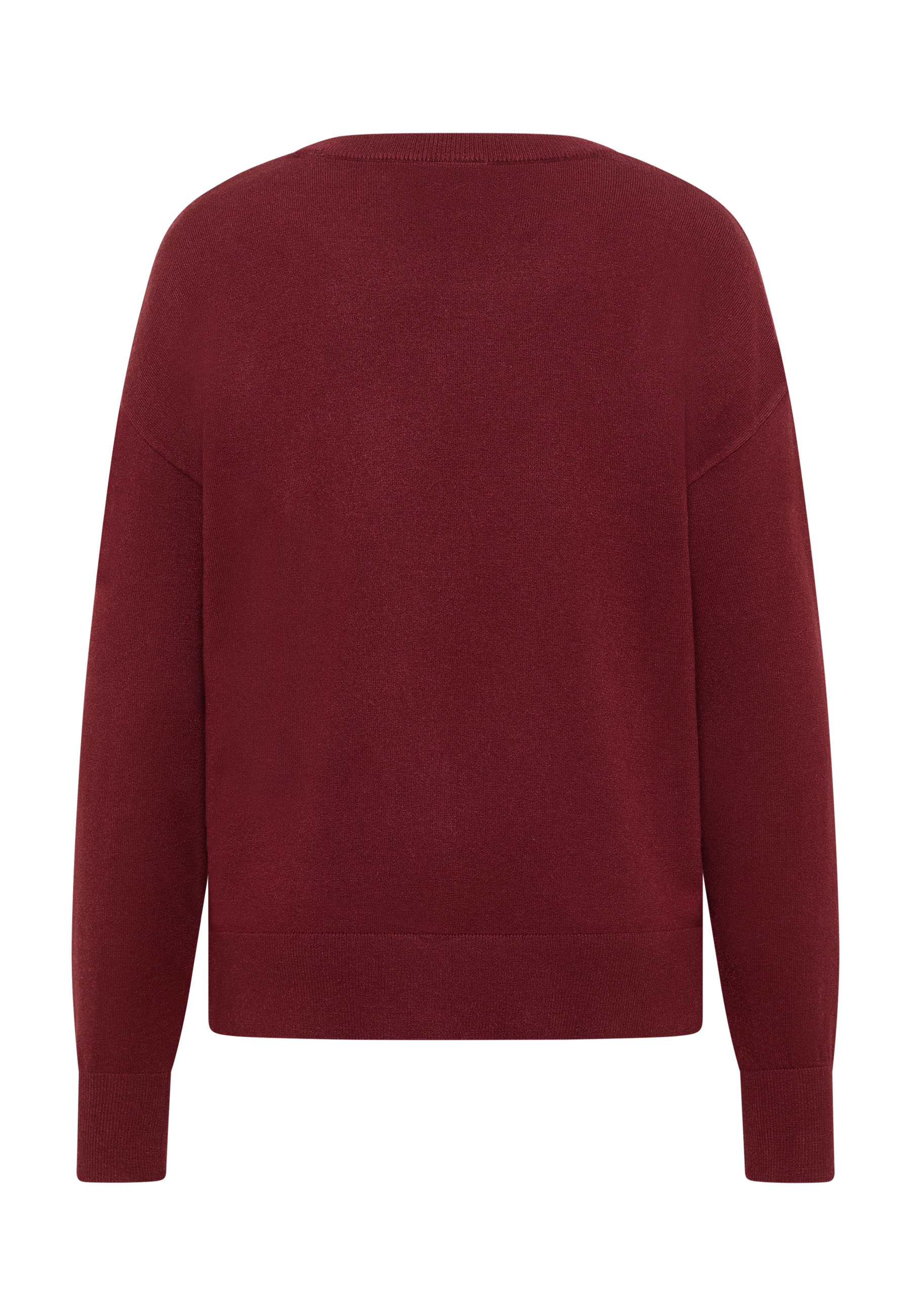 Pullover, Knit, Rot, Sweatshirt, Langarm
