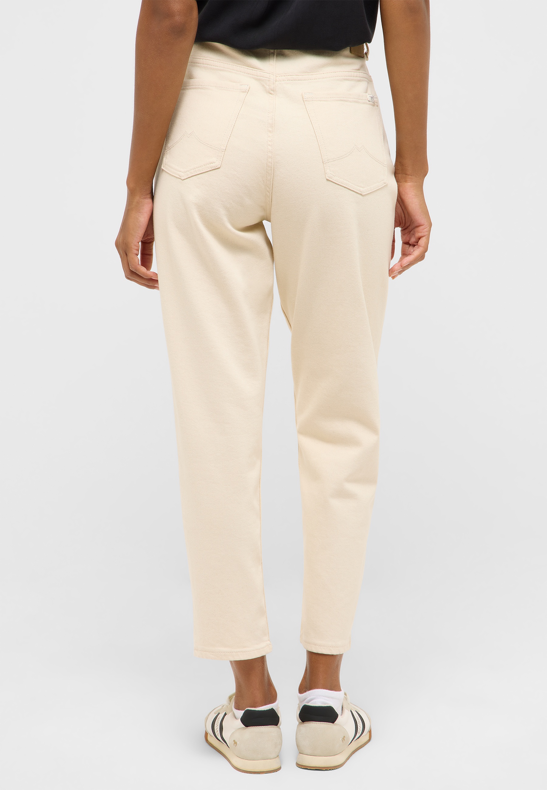 Hose, Beige, Jeansstoff, Kreuztasche, Weite/Regular