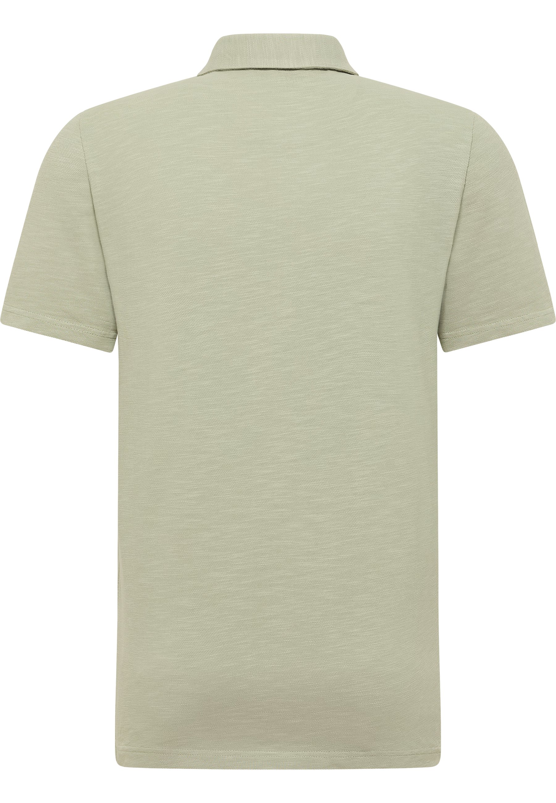 Polohemd, kurzarm, Piqué, leinenartig, beige