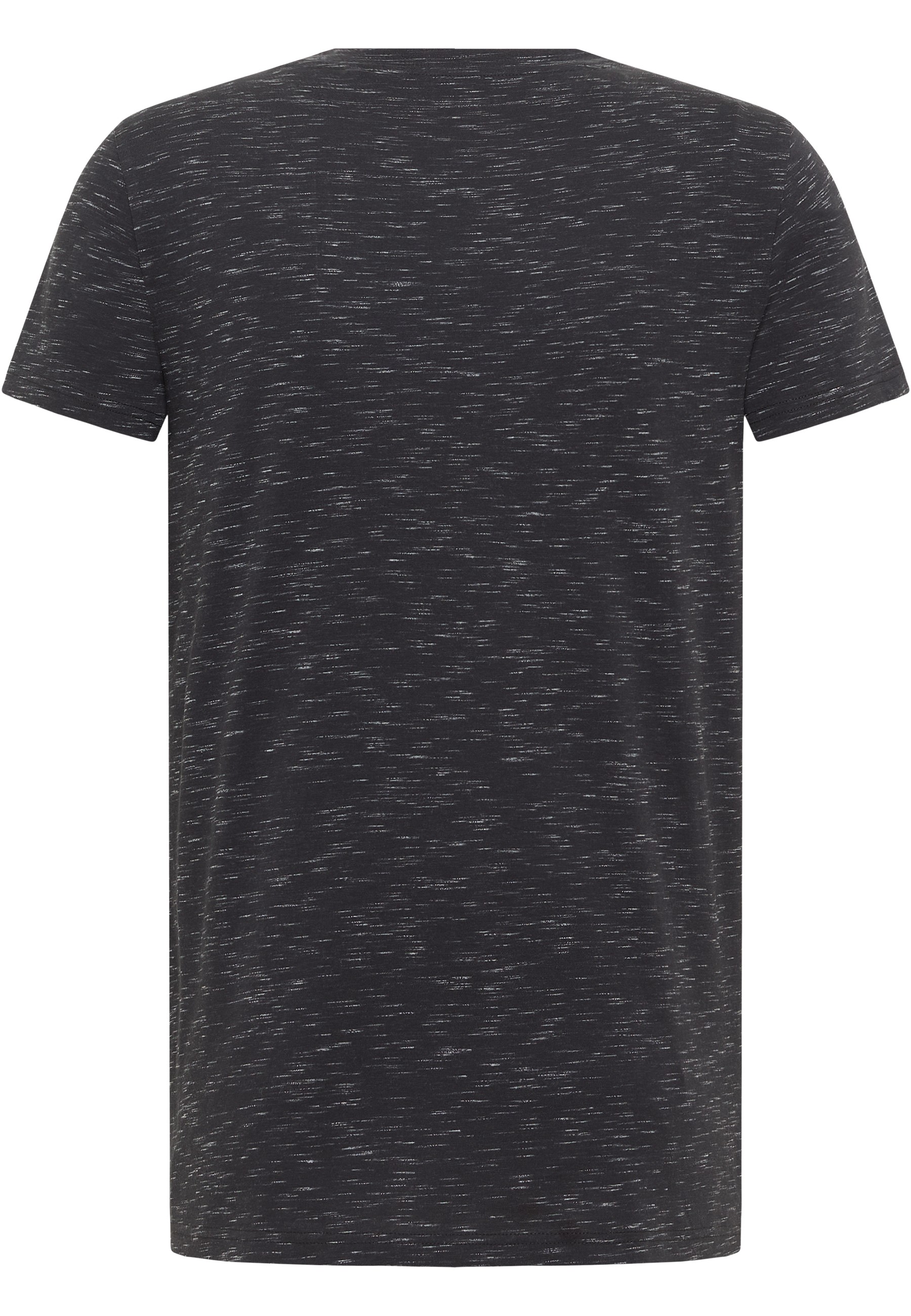 T-Shirt, Kurzarm, Rundhals, Muster, Dunkelgrau