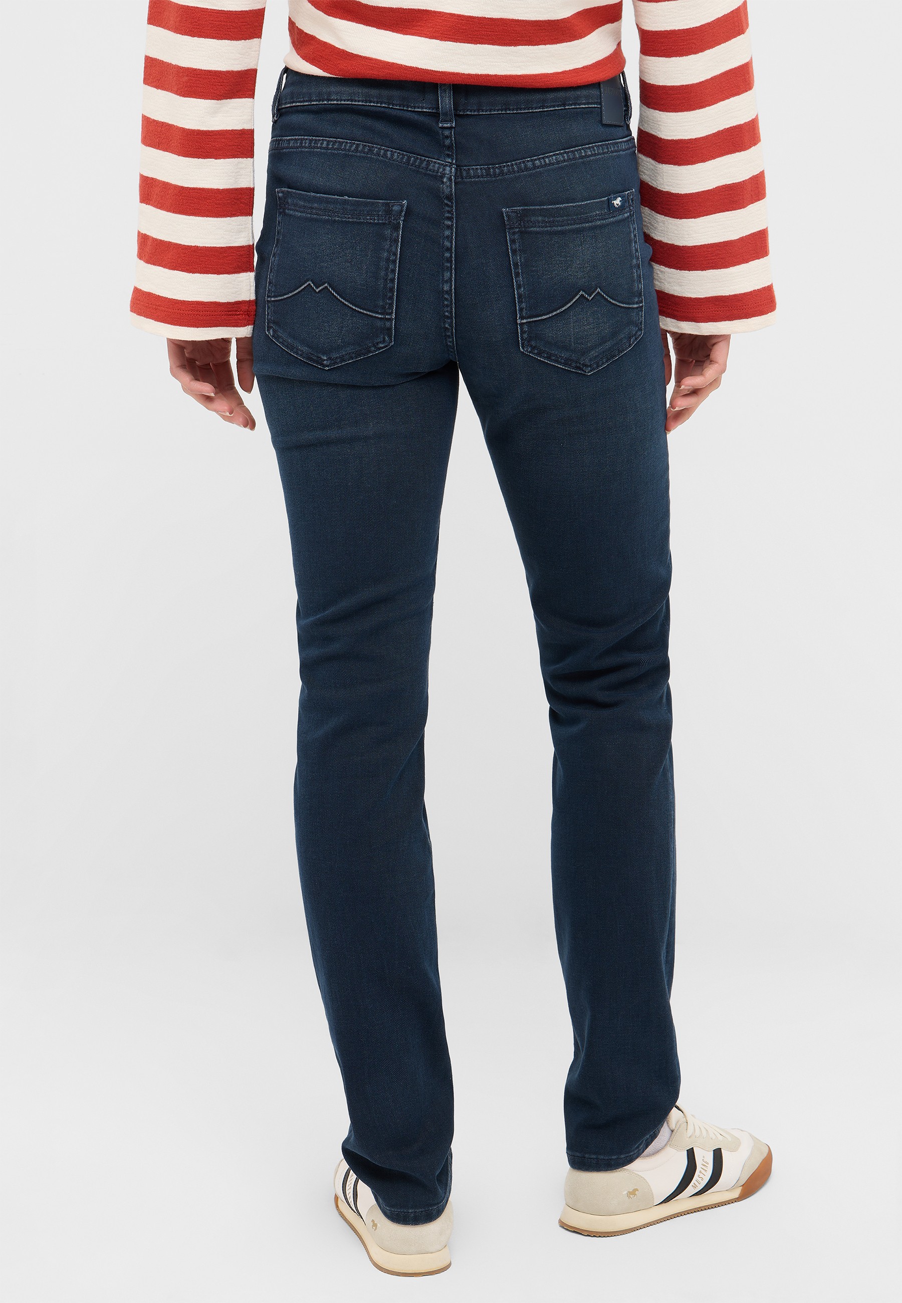 Jeans, dunkelblau, Rückseite, Hose, Backpockets