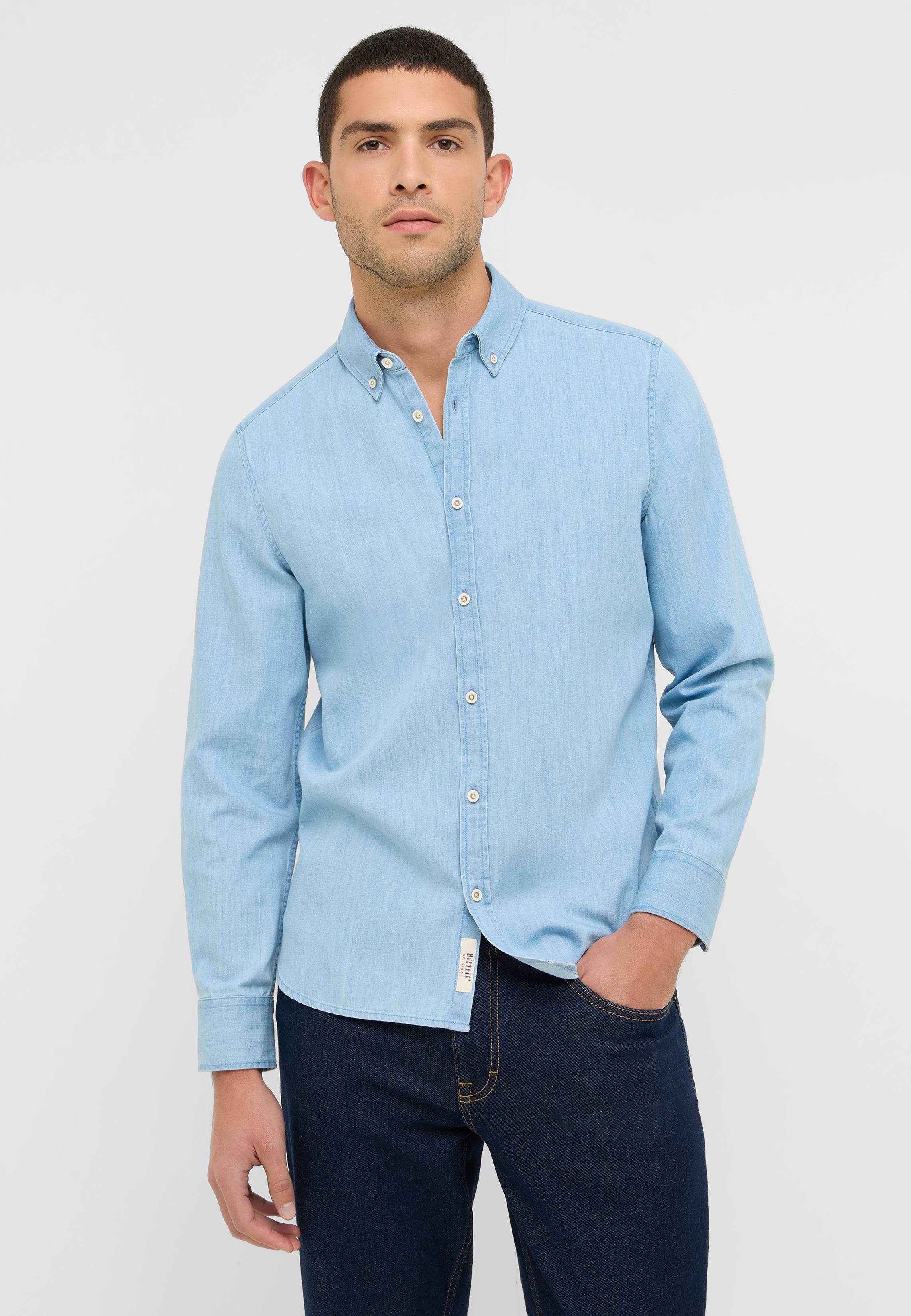 Hemd, Hosen, Langarm, Kleid, Hemd, Jeans