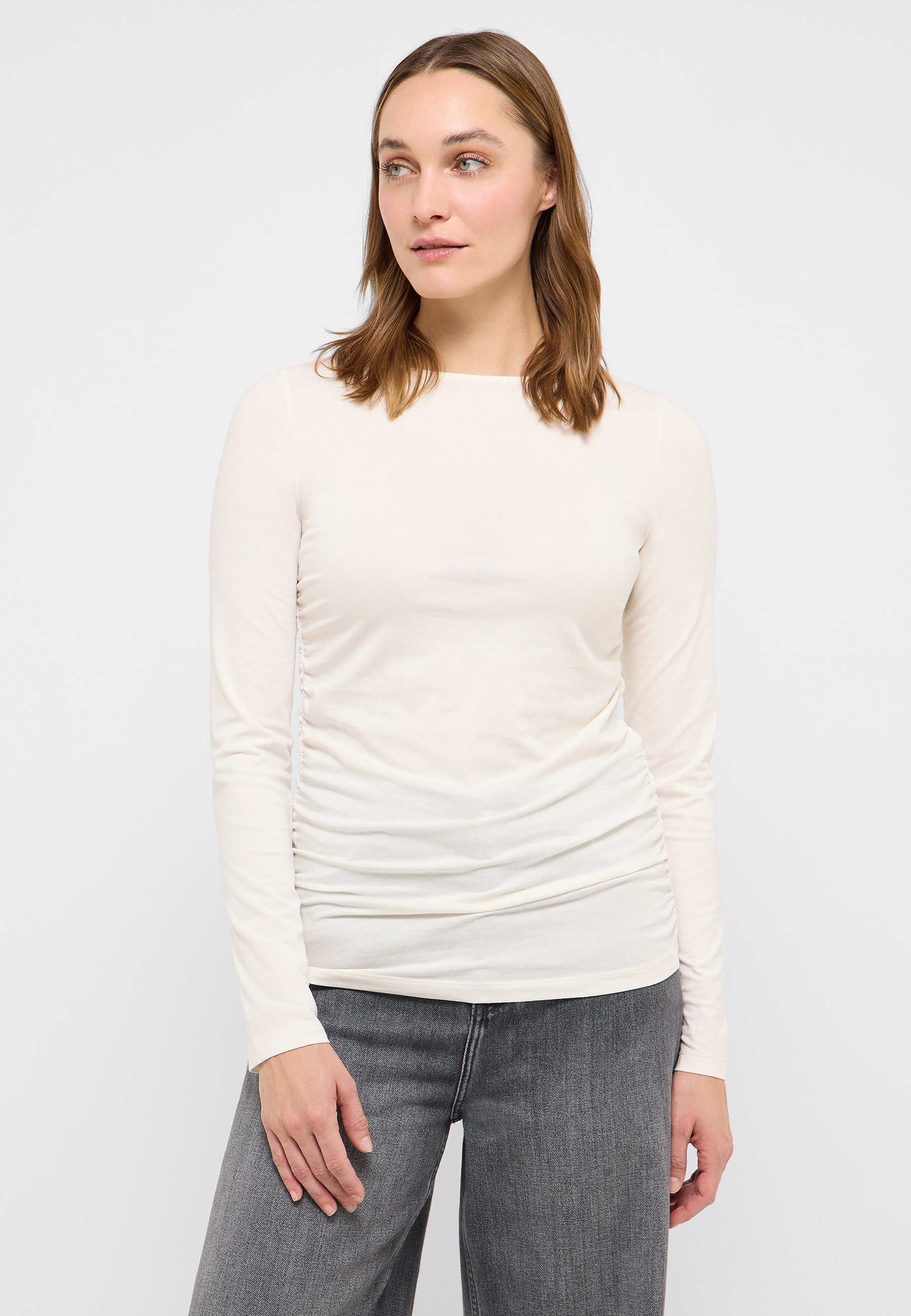 Langarm, Ärmel, Bluse, Jeans, Person