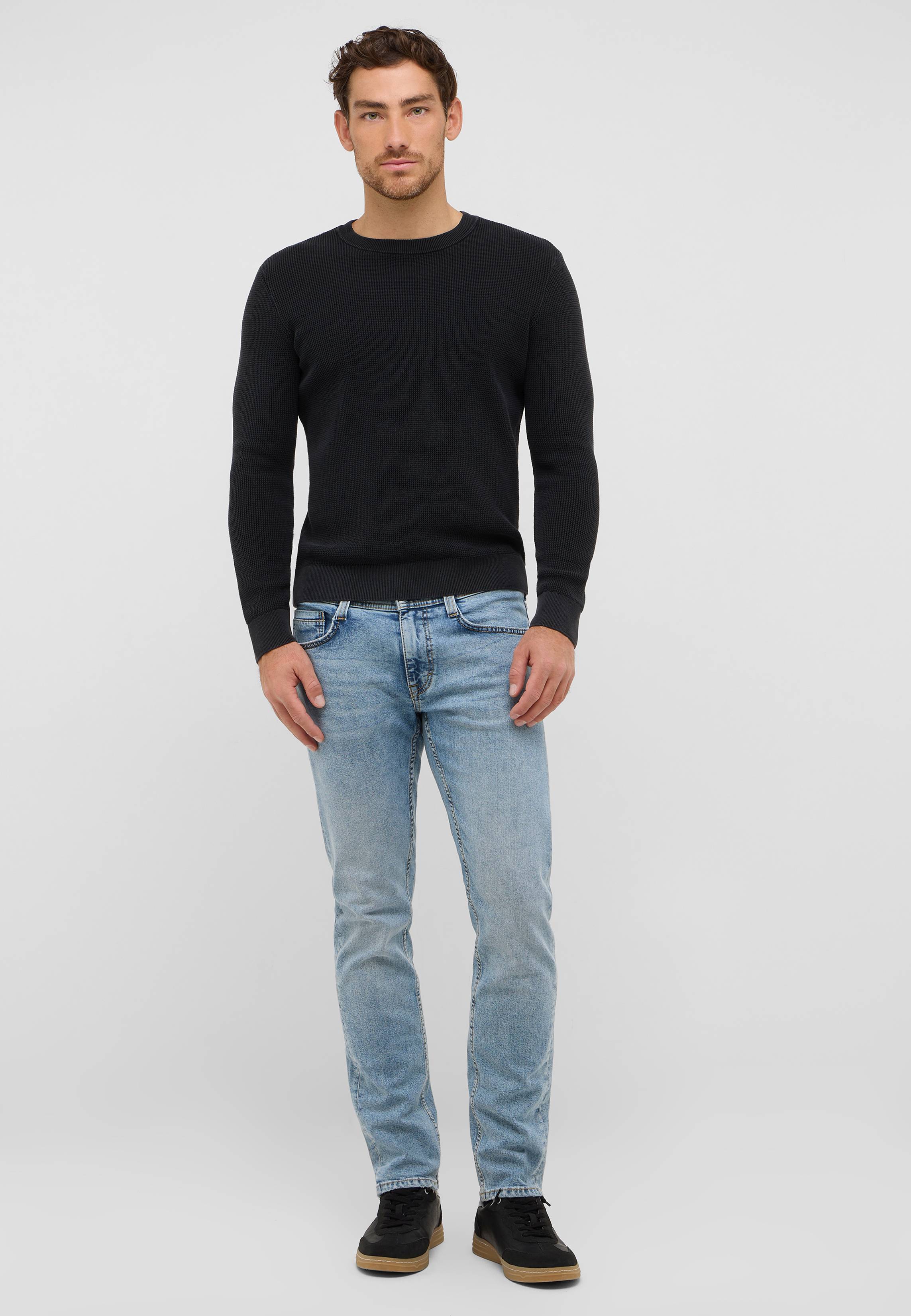 Hosen, Jeans, Langarm, Pullover, Person
