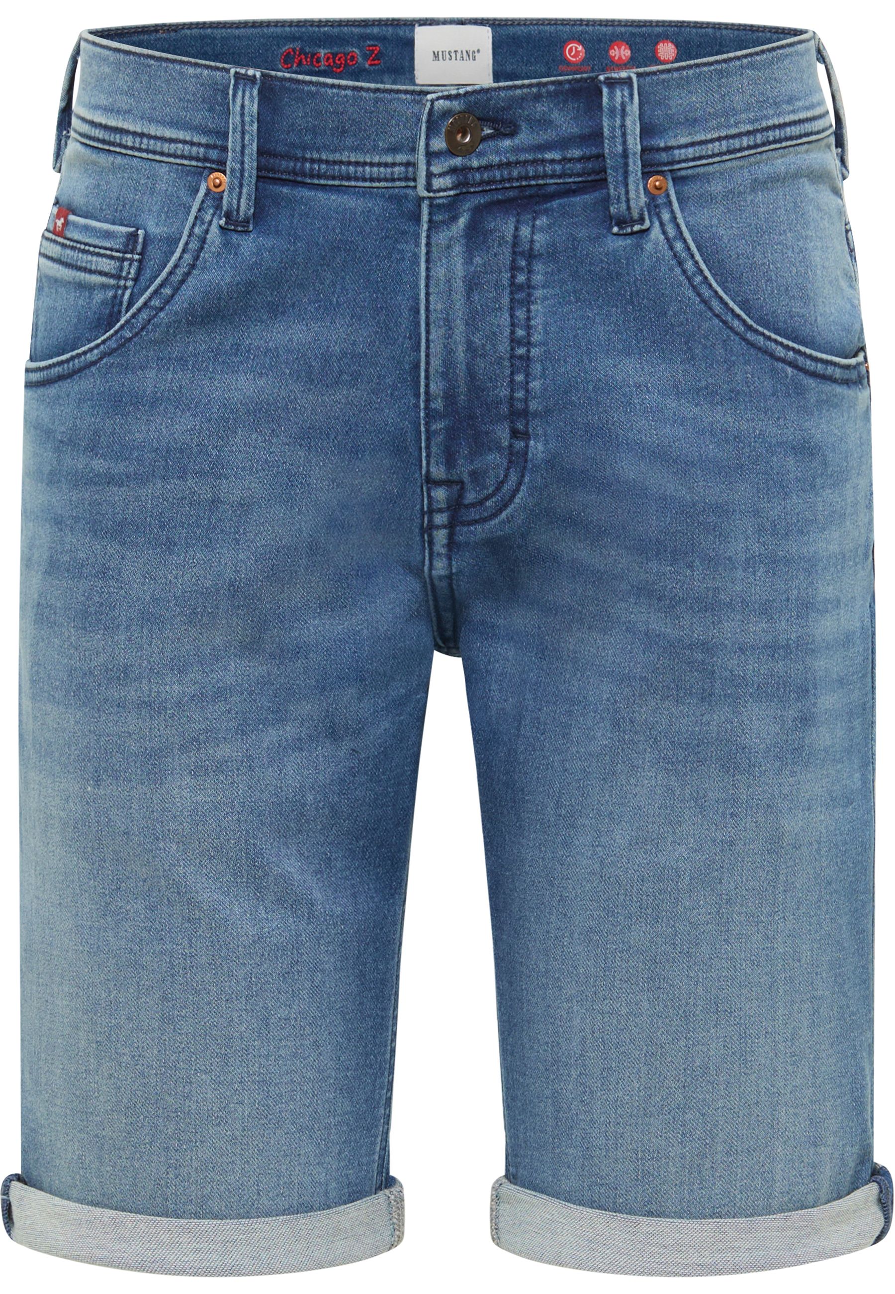 Mustang Herren Jeans-Short Style Chicago Shorts Z, blau hell