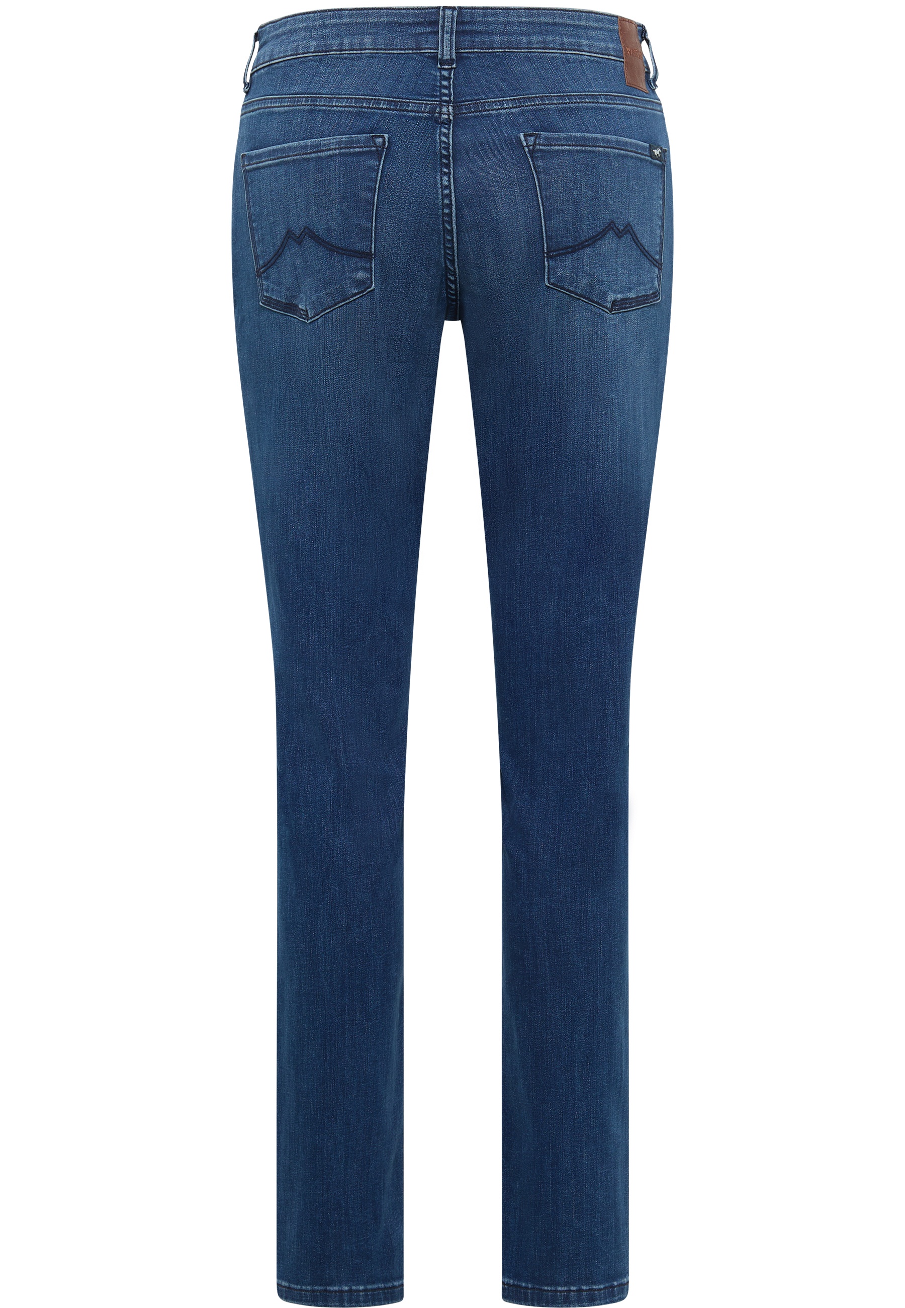 jeans, denim, back pockets, blue, straight leg