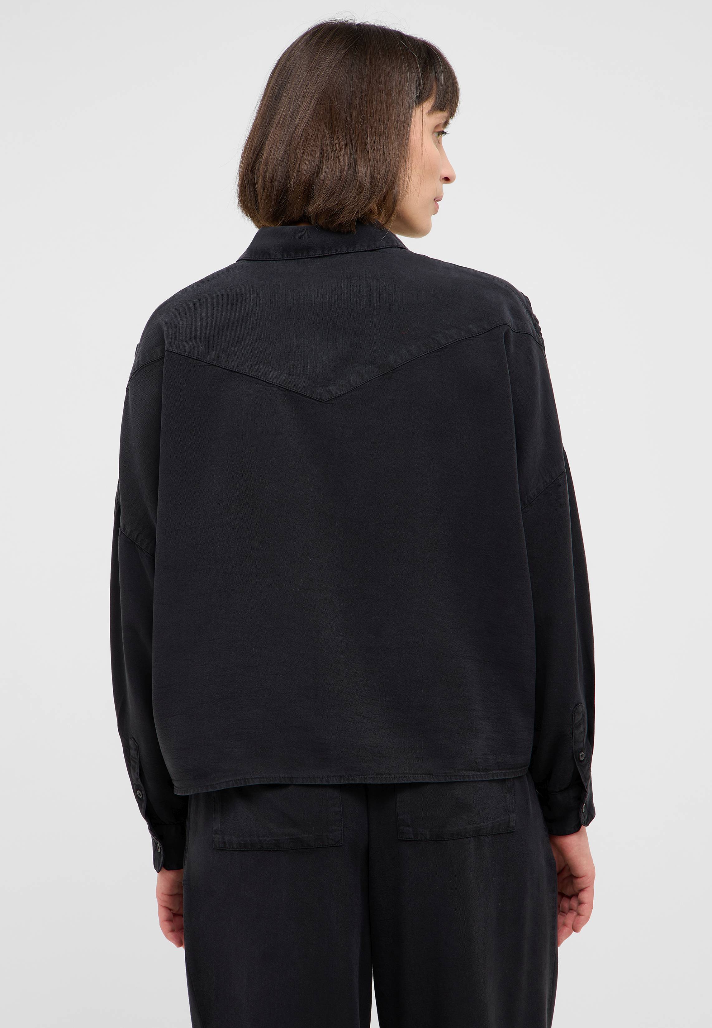 Langarm, Mantel, Fleece, Person, Frau