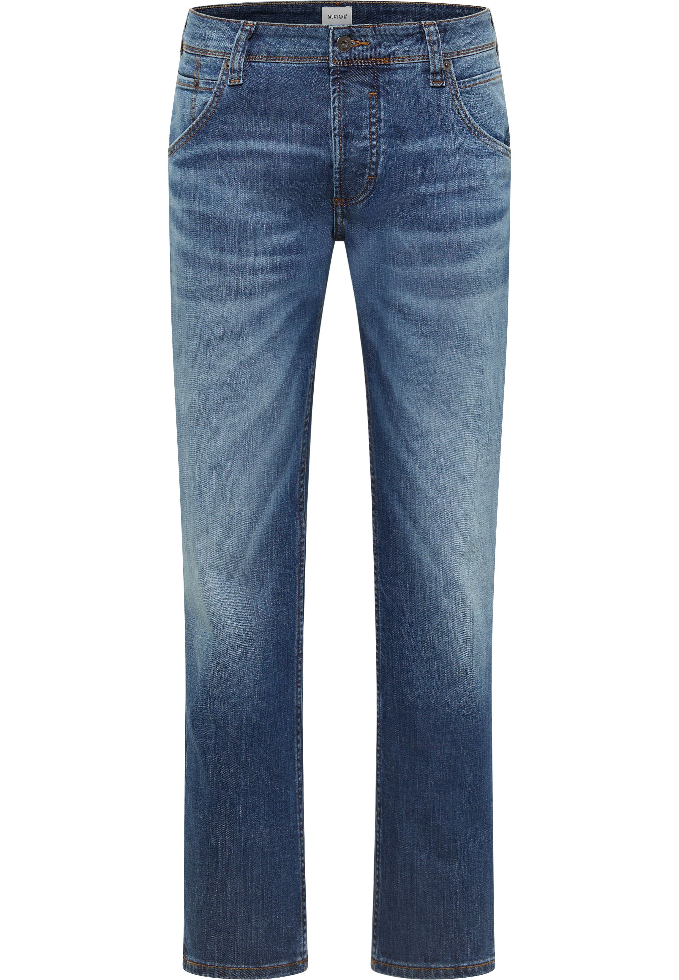 Mustang Herren Jeans Style Michigan Straight, blau dunkel