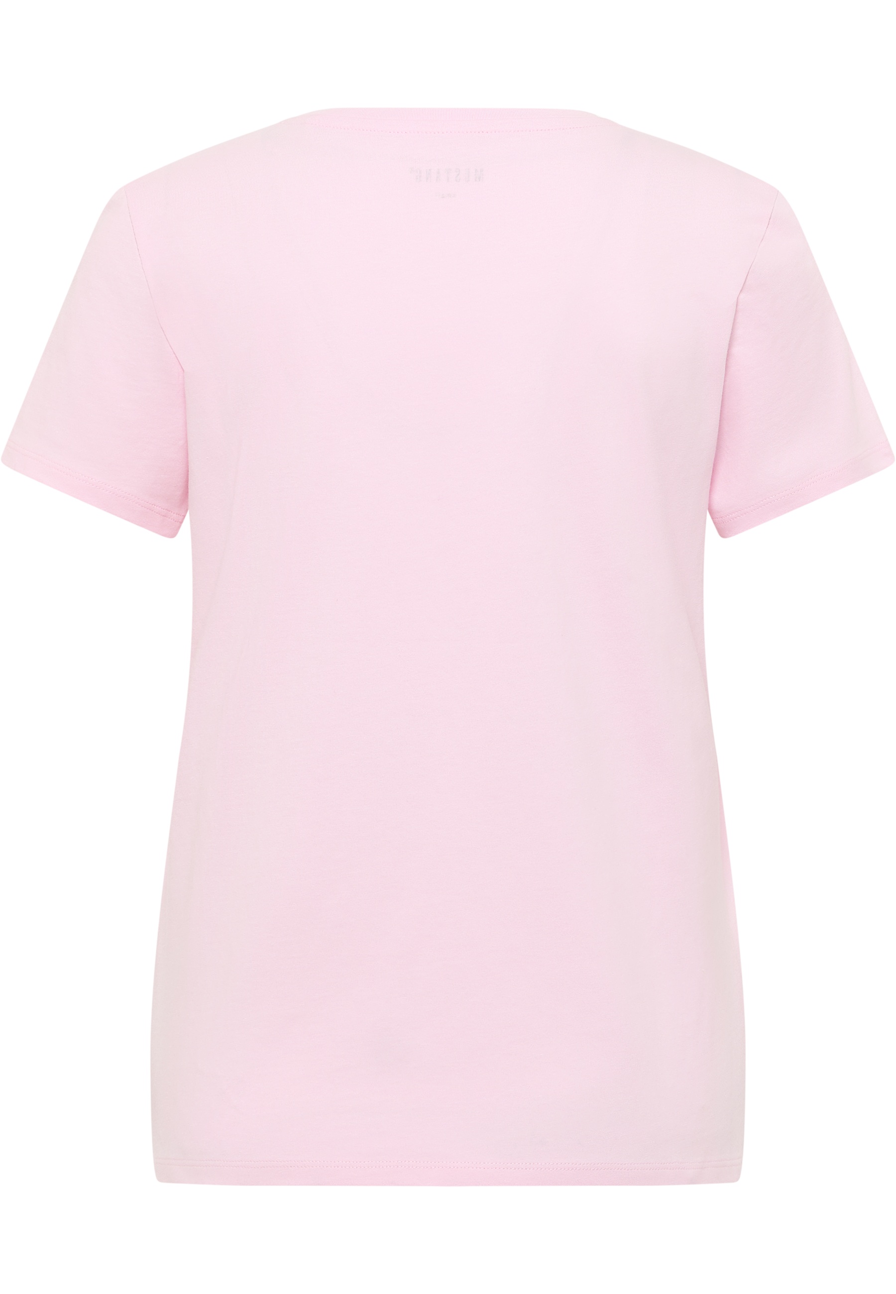 T-Shirt, Kurzarm, Rundhals, Unifarben, Pink