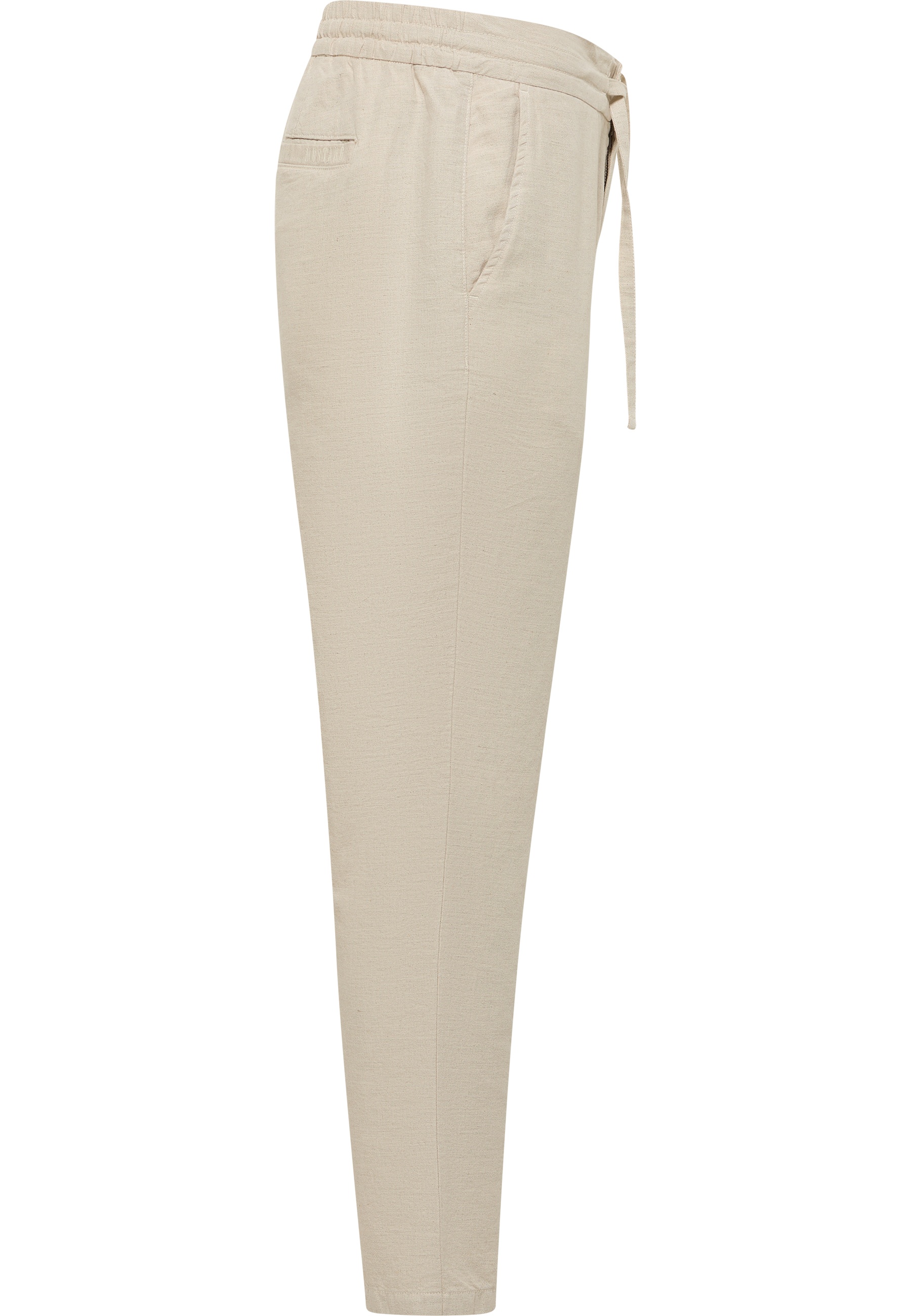 Hose, Beige, Loungehose, Elastischer Bund, Seitentasche