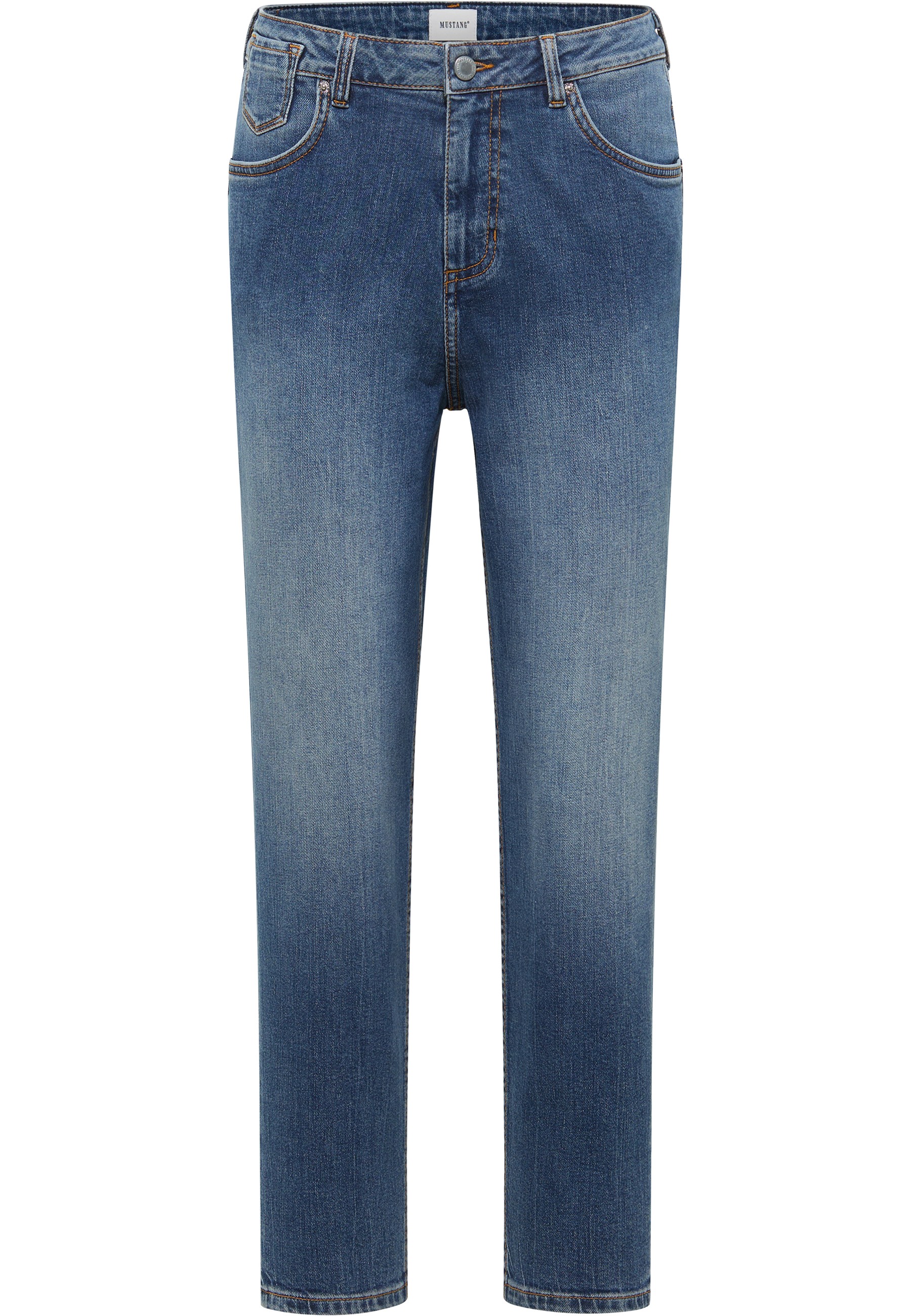 Mustang Damen Jeans Style Charlotte Tapered, blau dunkel