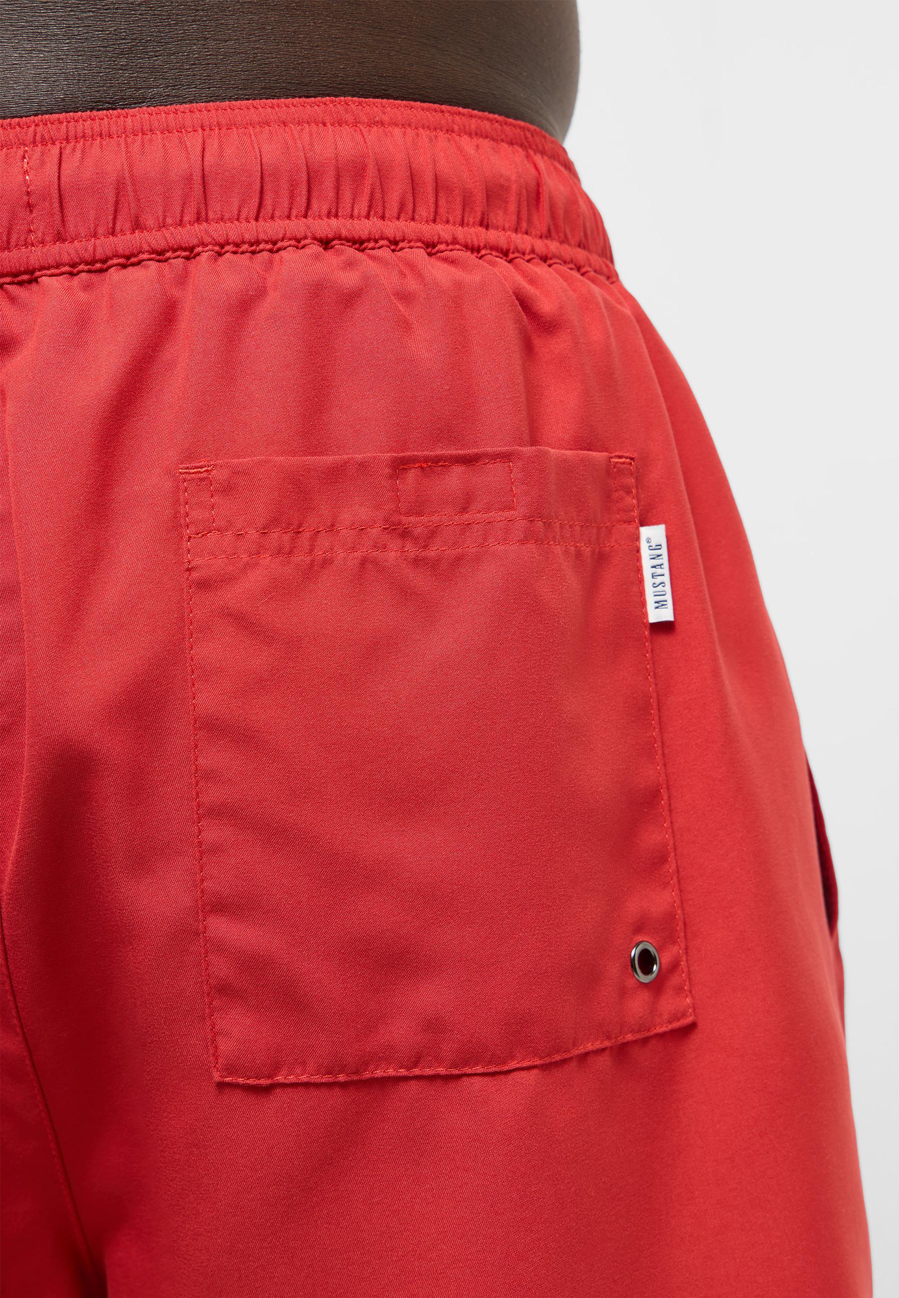 shorts, rot, Hüfttasche, elastischer Bund, Naht