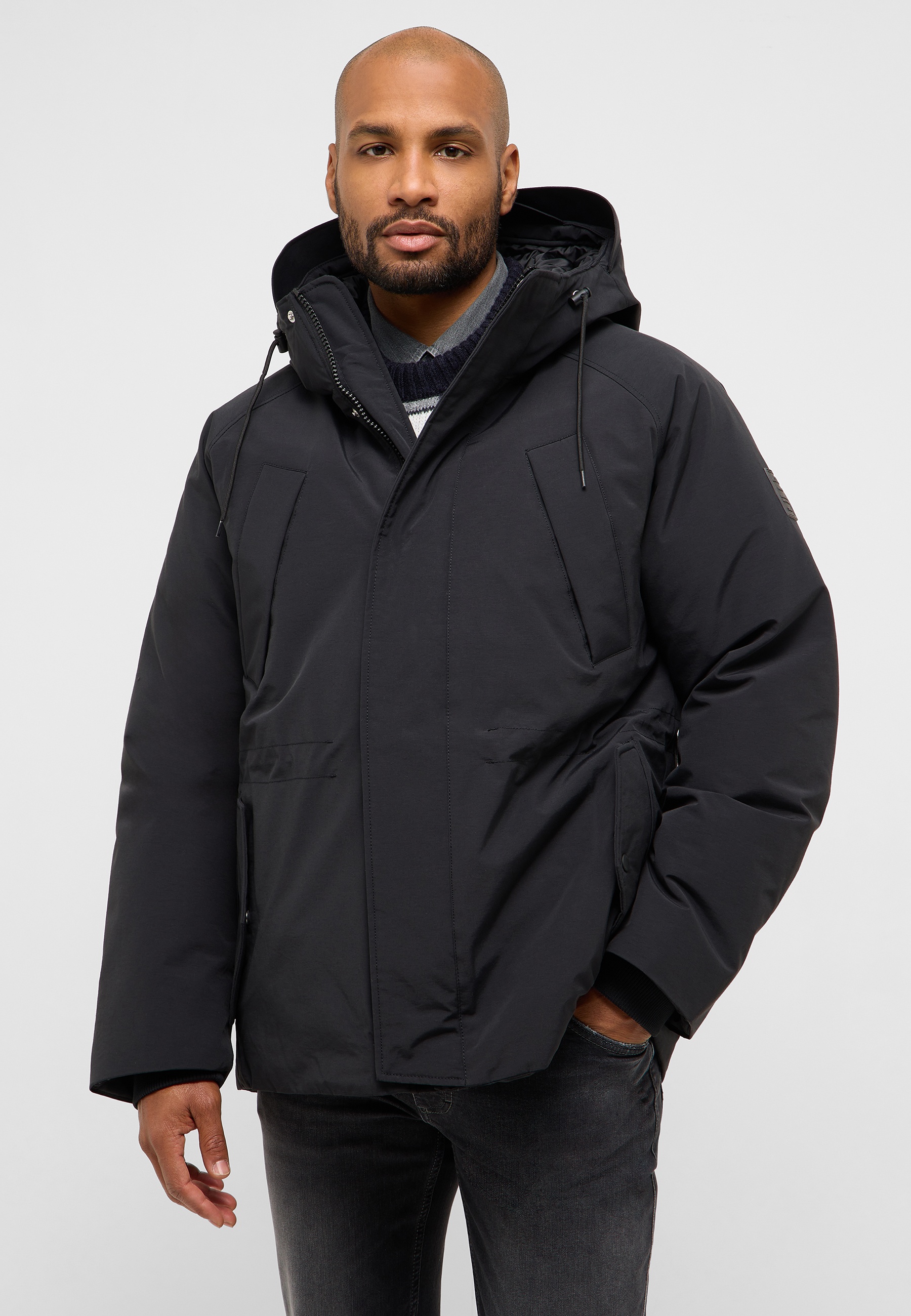 Bekleidung, Mantel, Jacke, Jeans, Gesicht