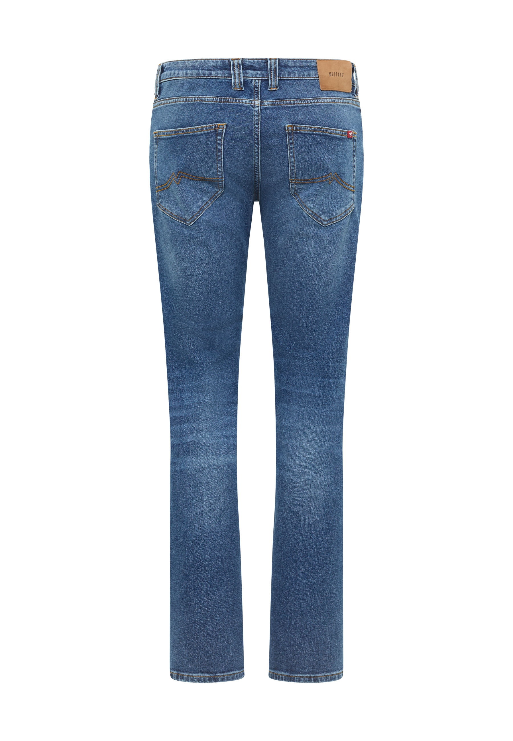 Jeans, Straight leg, Denim, Back pockets, Blue