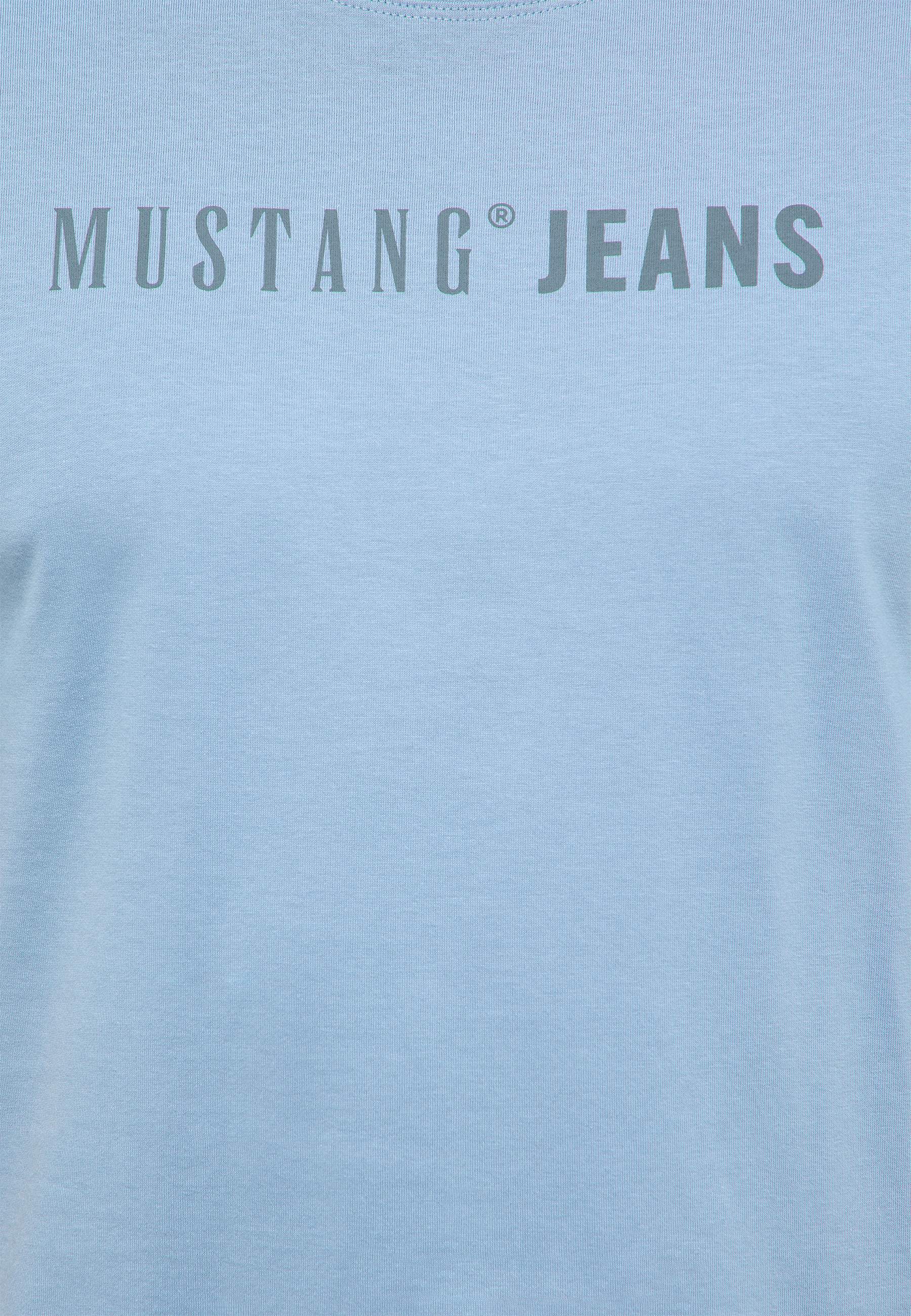 T-Shirt, Hellblau, Grafik, Kurzarm, Rundhals