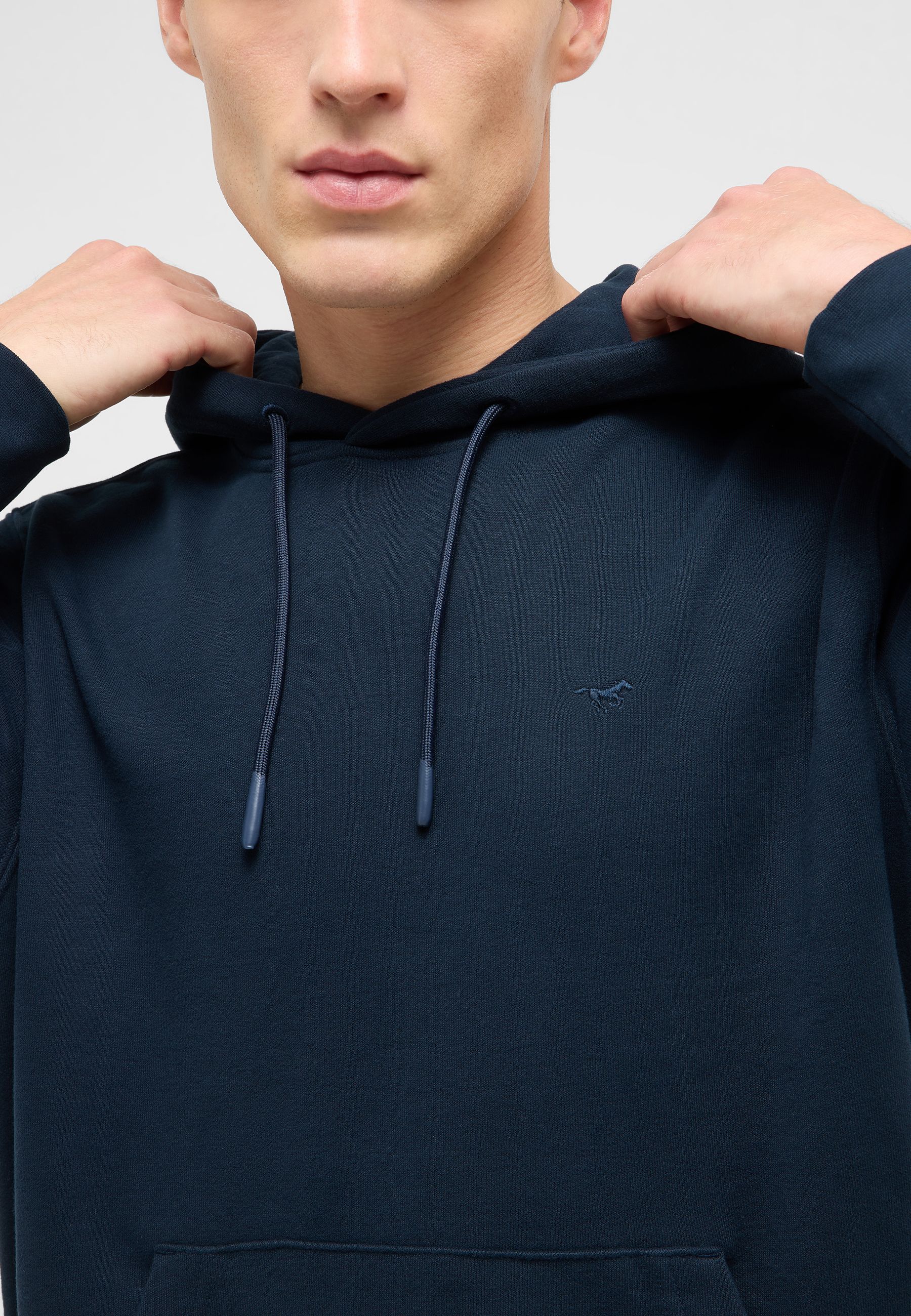 Hoodie, Navy, Pullover, Kangaroo, Kapuze