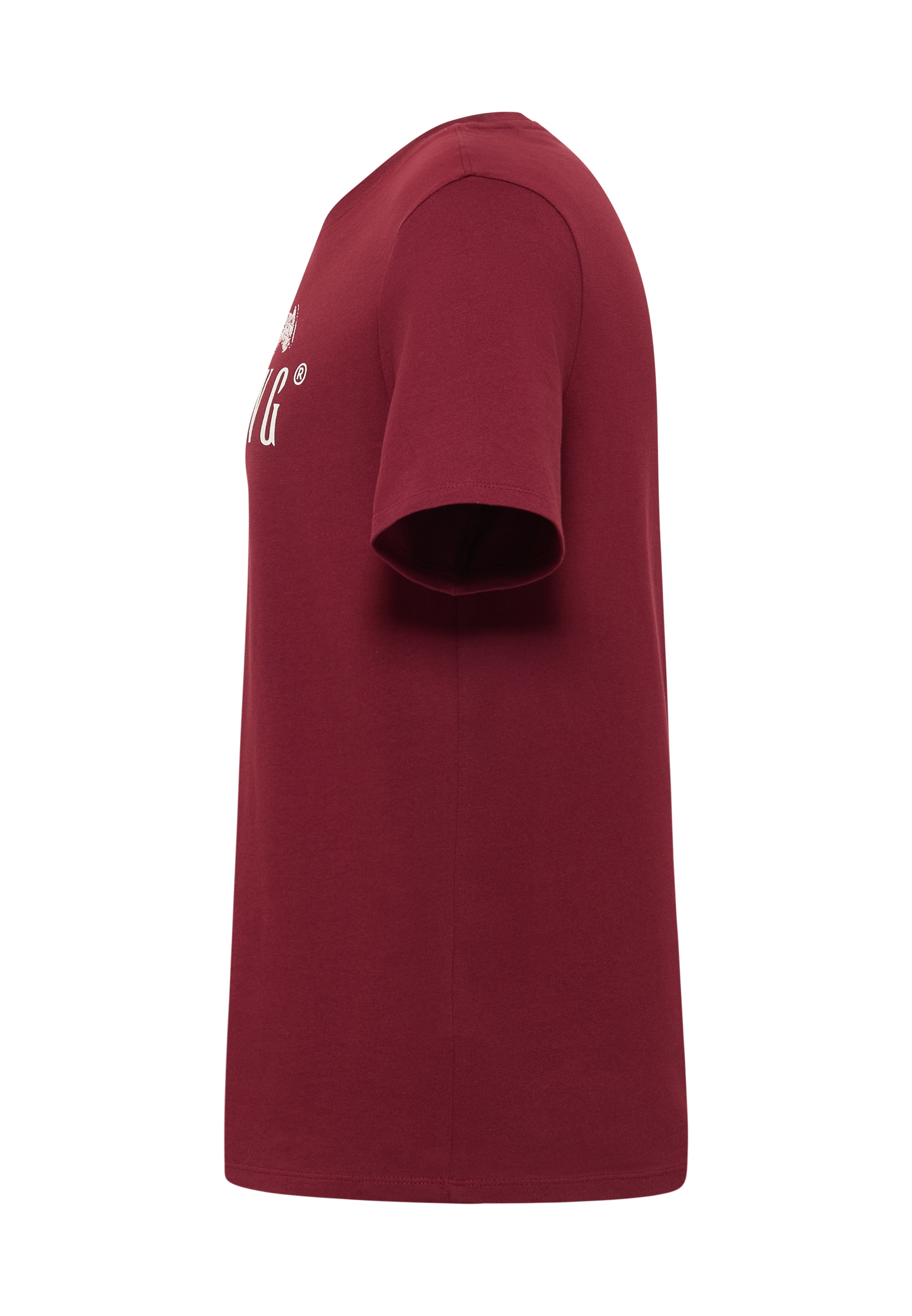 T-Shirt, Kurzarm, Rot, Baumwolle, unbedruckt