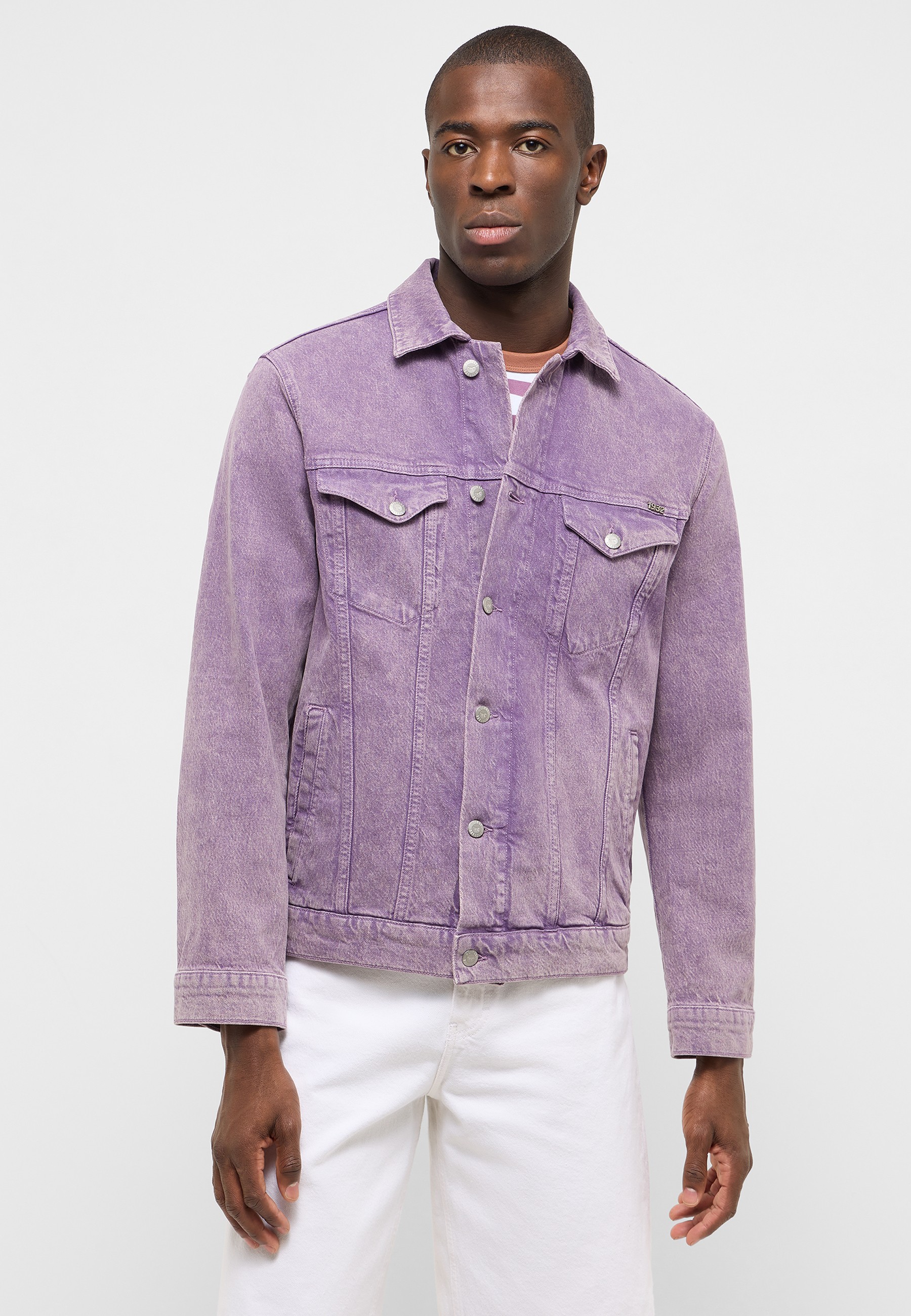 jacke, jeansjacke, lila, denim, langarm