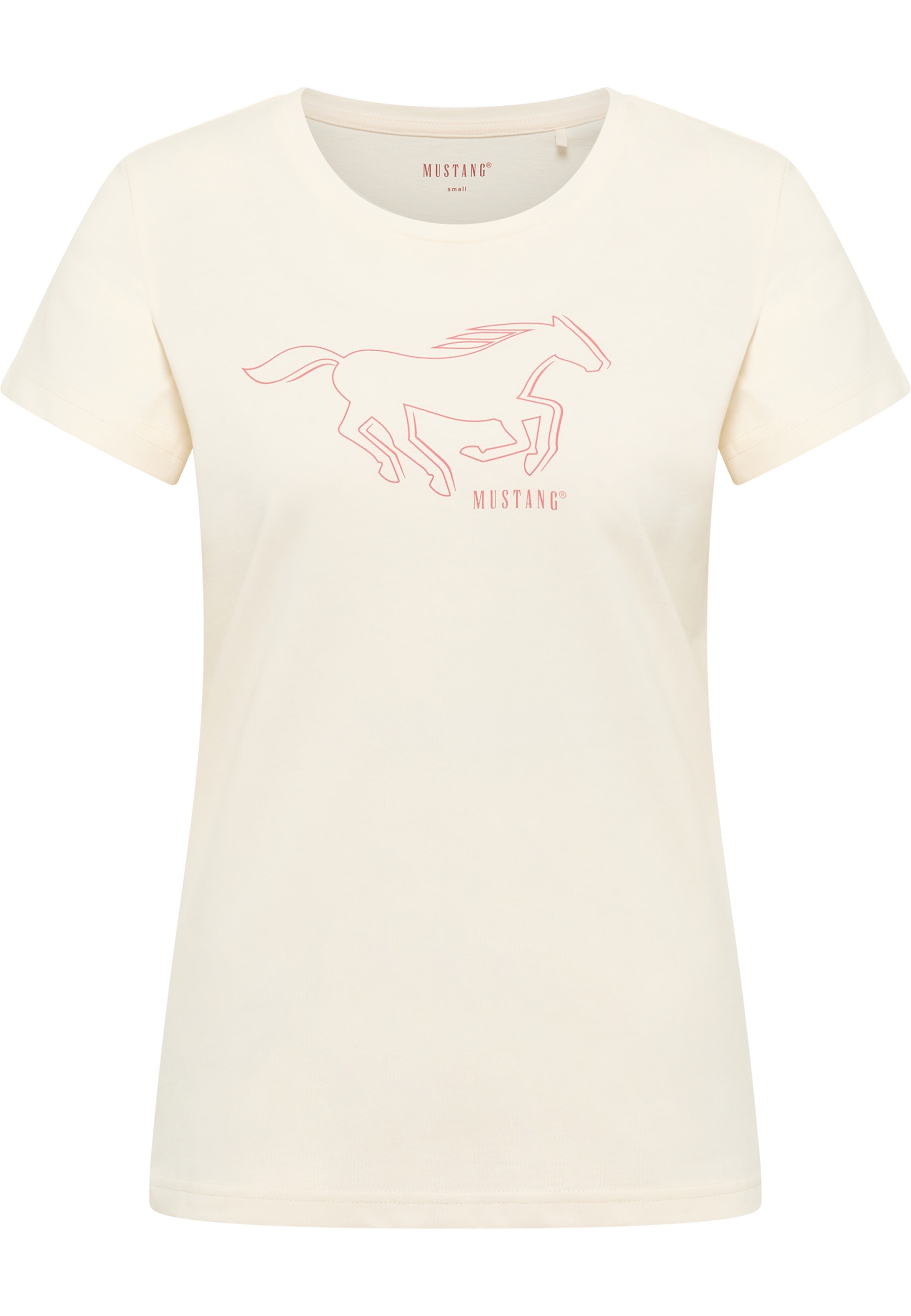 Mustang Damen T-Shirt Style Loa, offwhite