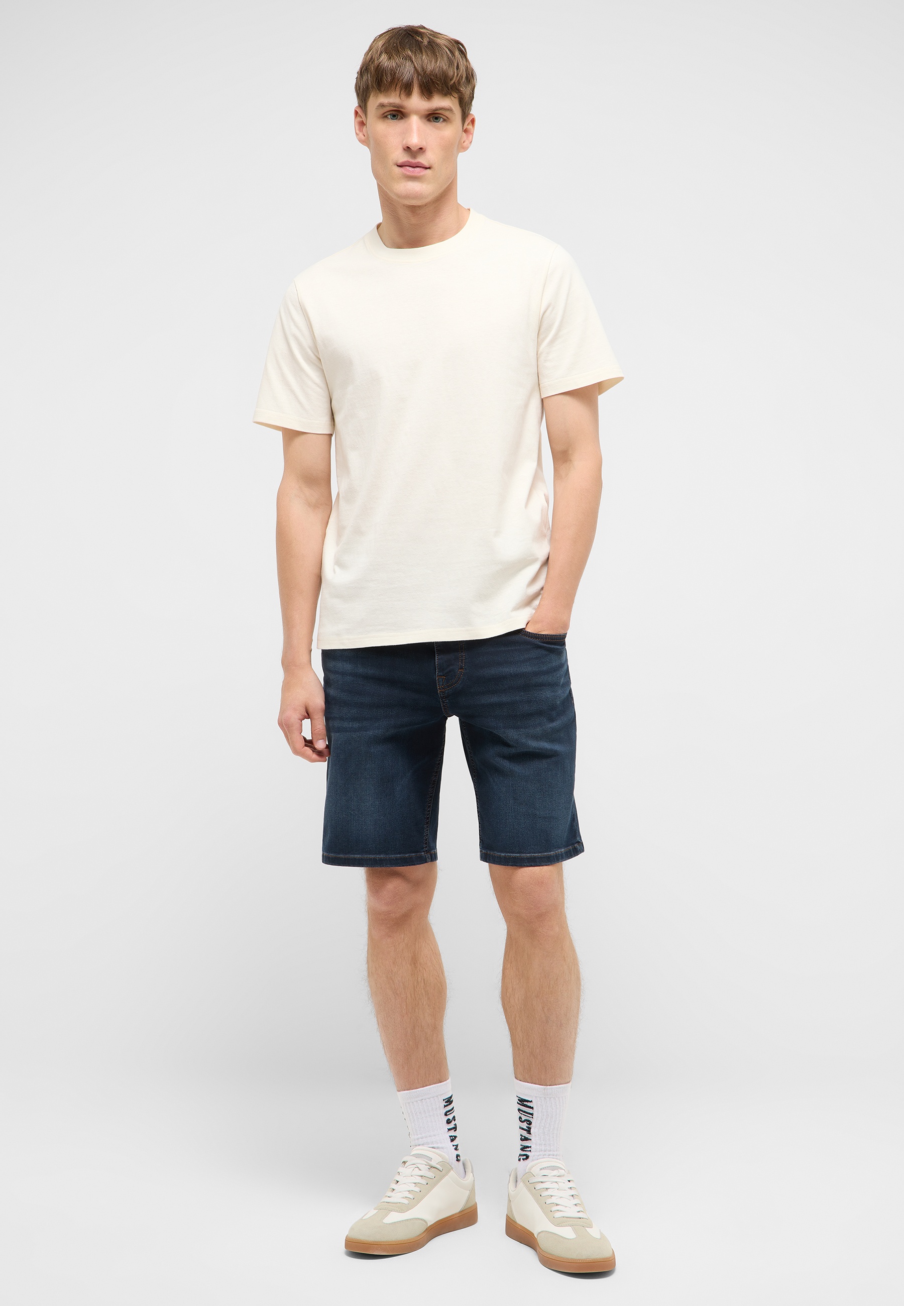 T-Shirt, Beige, Kurzarm, Casual, Basic